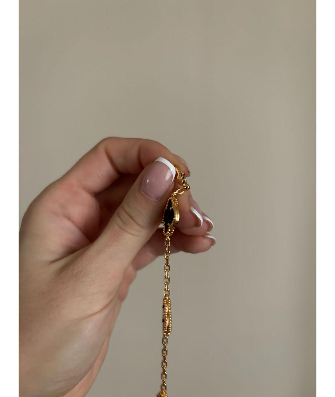 VAN CLEEF & ARPELS Черный браслет из желтого золота, фото 4