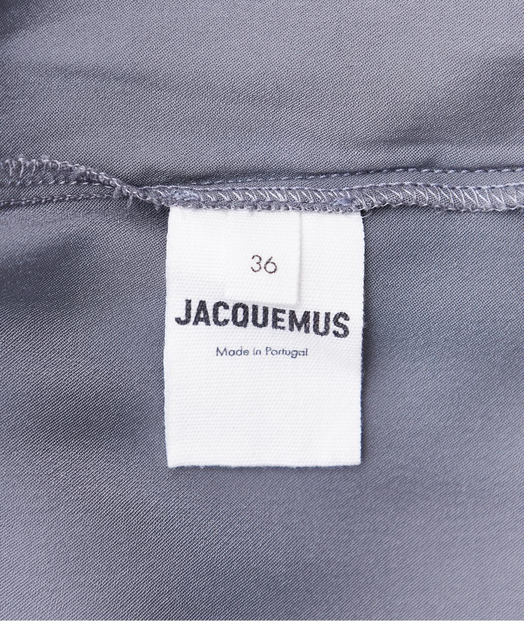 JACQUEMUS Серый вискозный костюм с брюками, фото 4