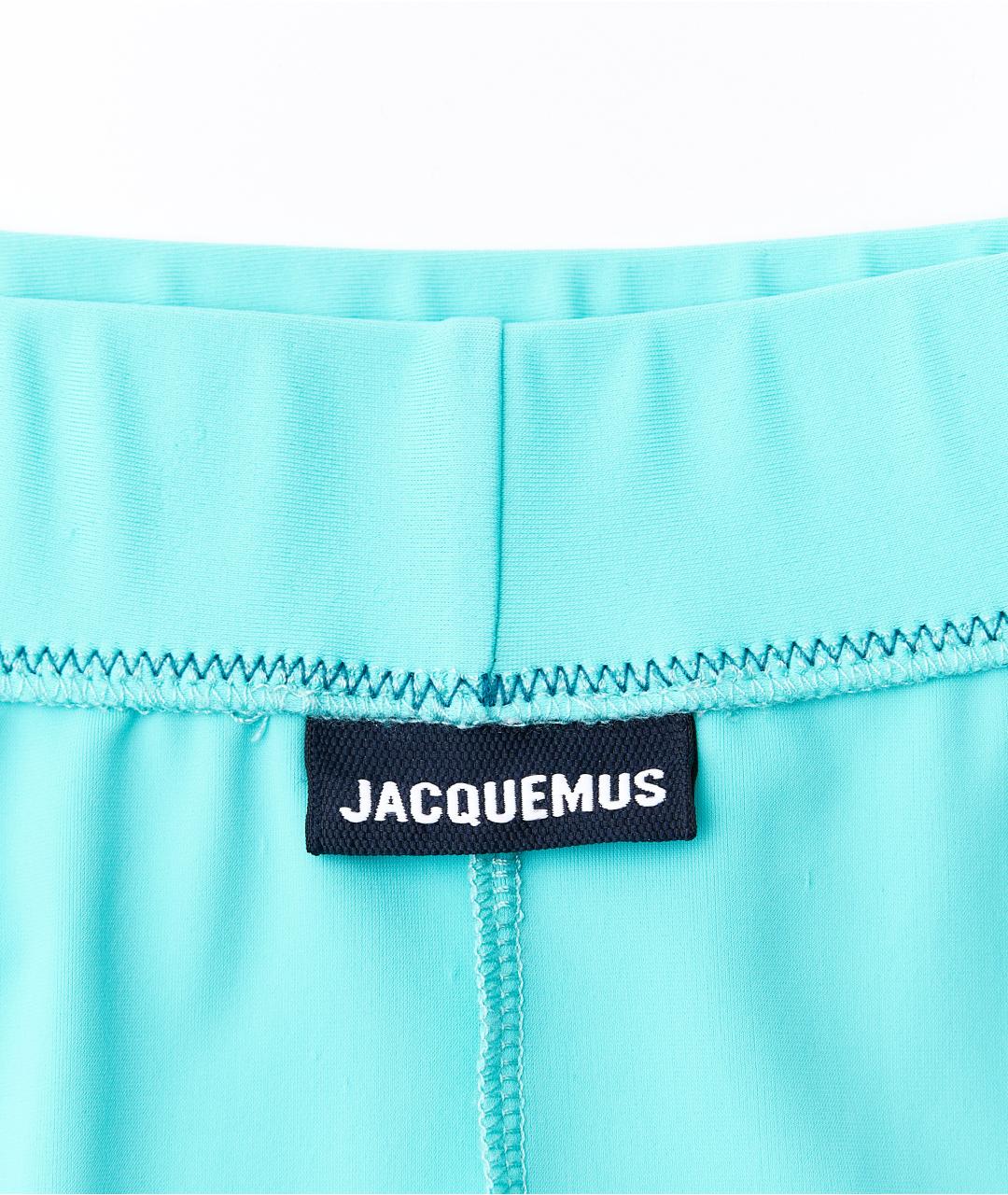 JACQUEMUS Бирюзовая юбка миди, фото 4