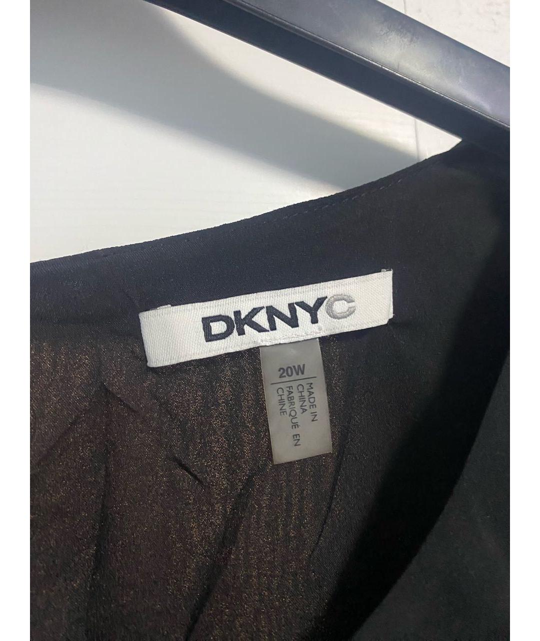 DKNY Черное шифоновое коктейльное платье, фото 2