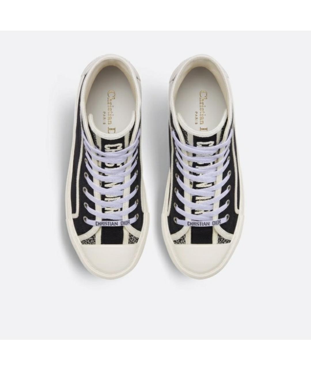 CHRISTIAN DIOR Черные текстильные кеды, фото 3