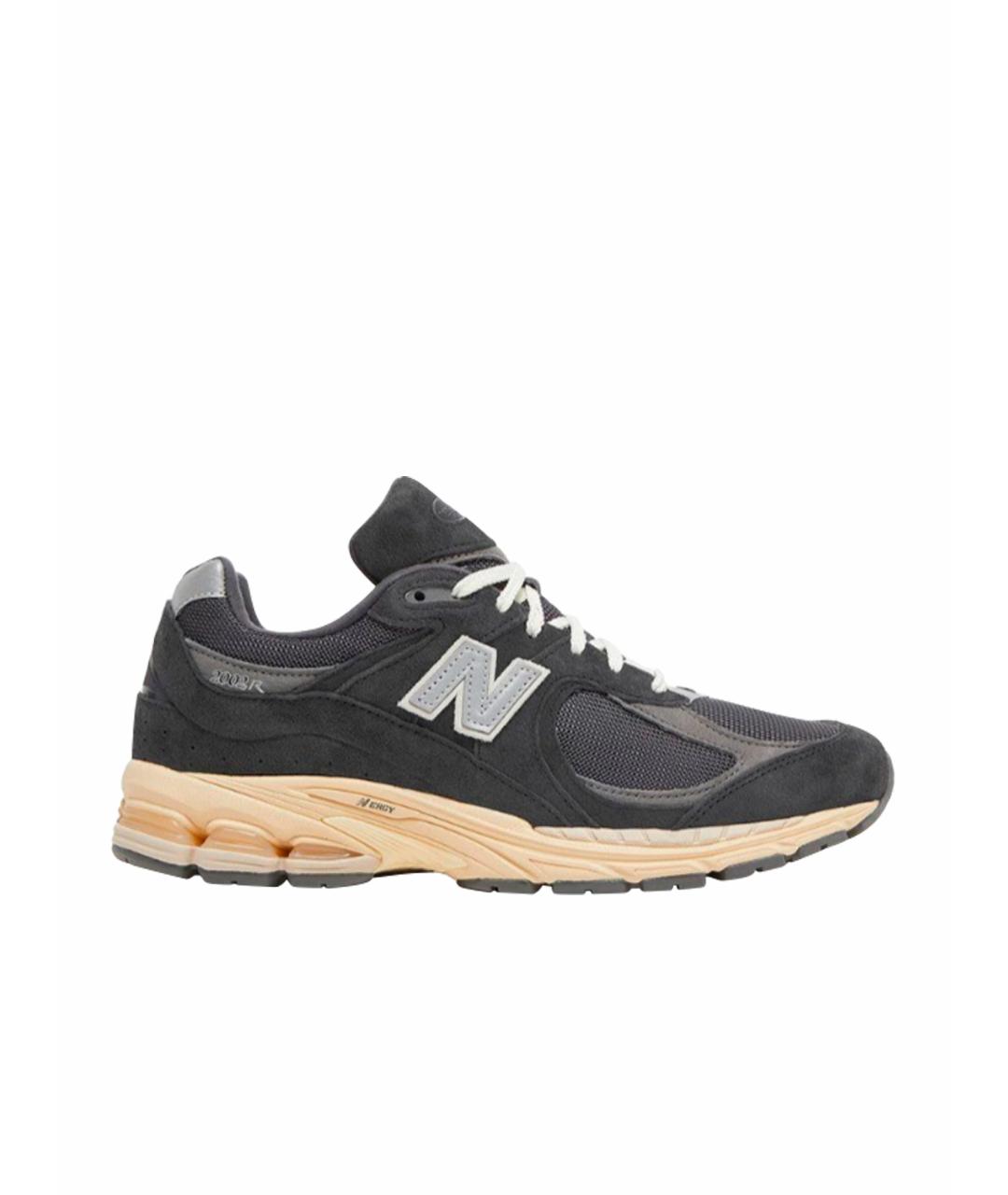 NEW BALANCE Серые кожаные низкие кроссовки / кеды, фото 1