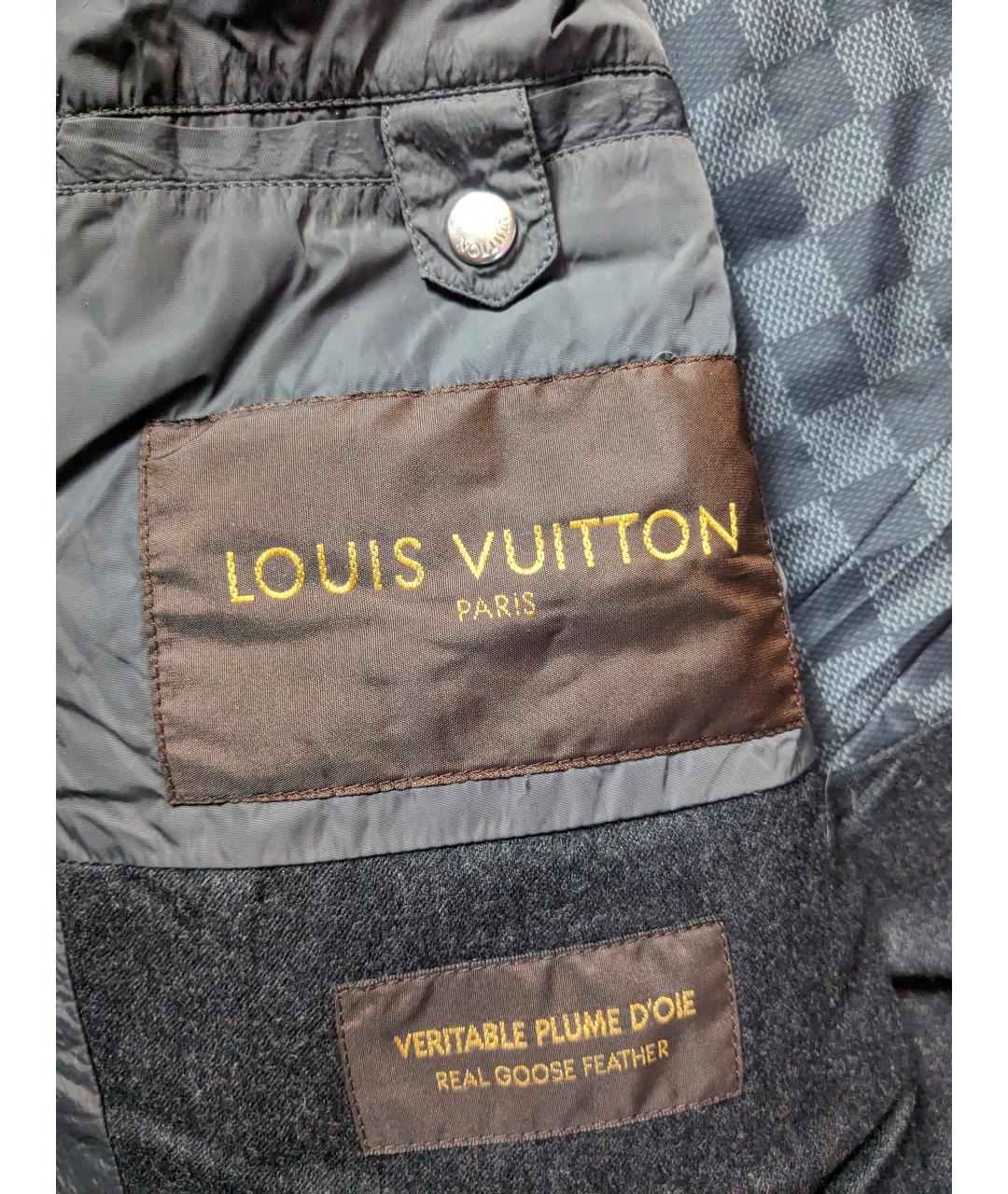 LOUIS VUITTON Серая полиэстеровая куртка, фото 7