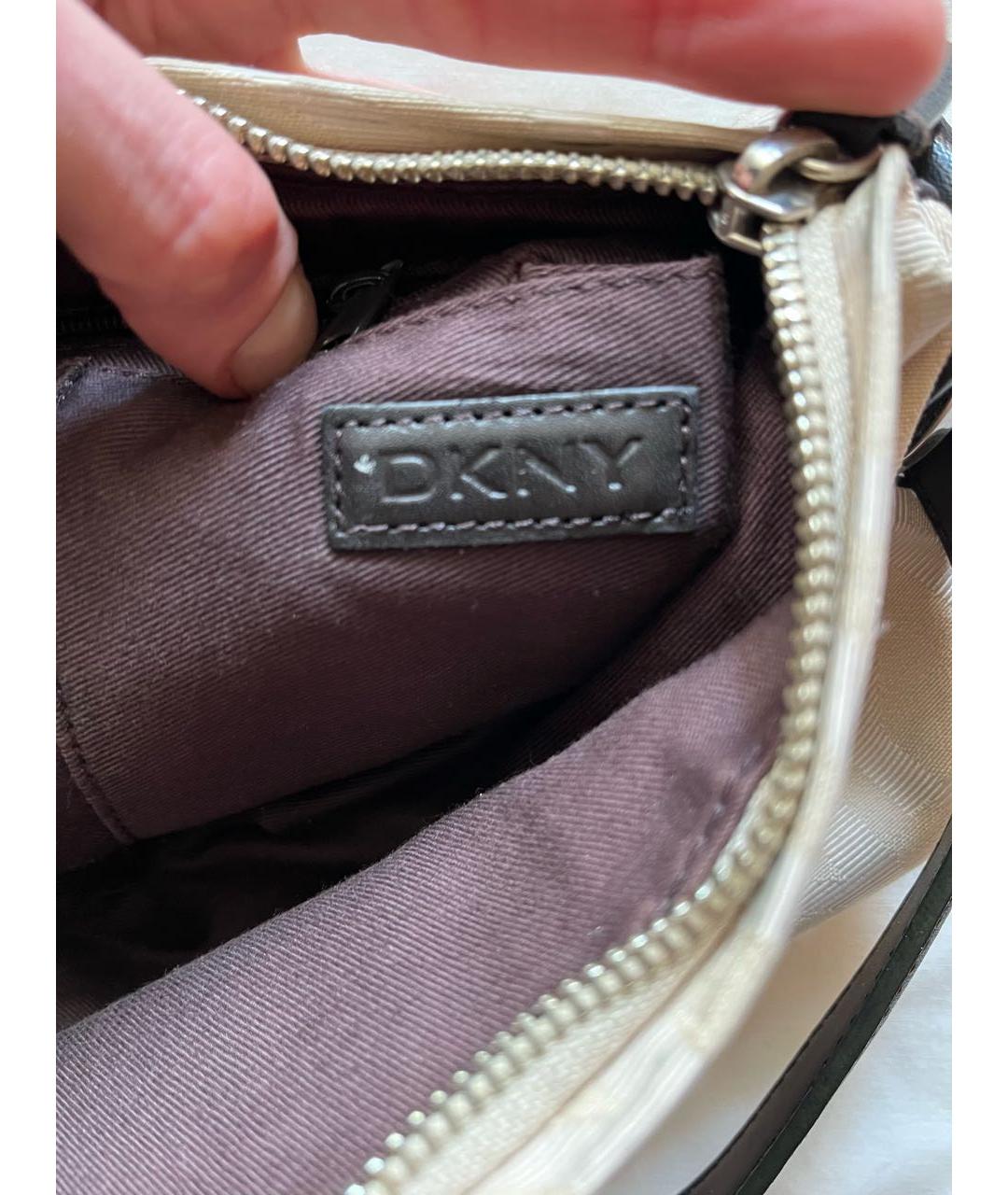 DKNY Бежевая сумка с короткими ручками, фото 4