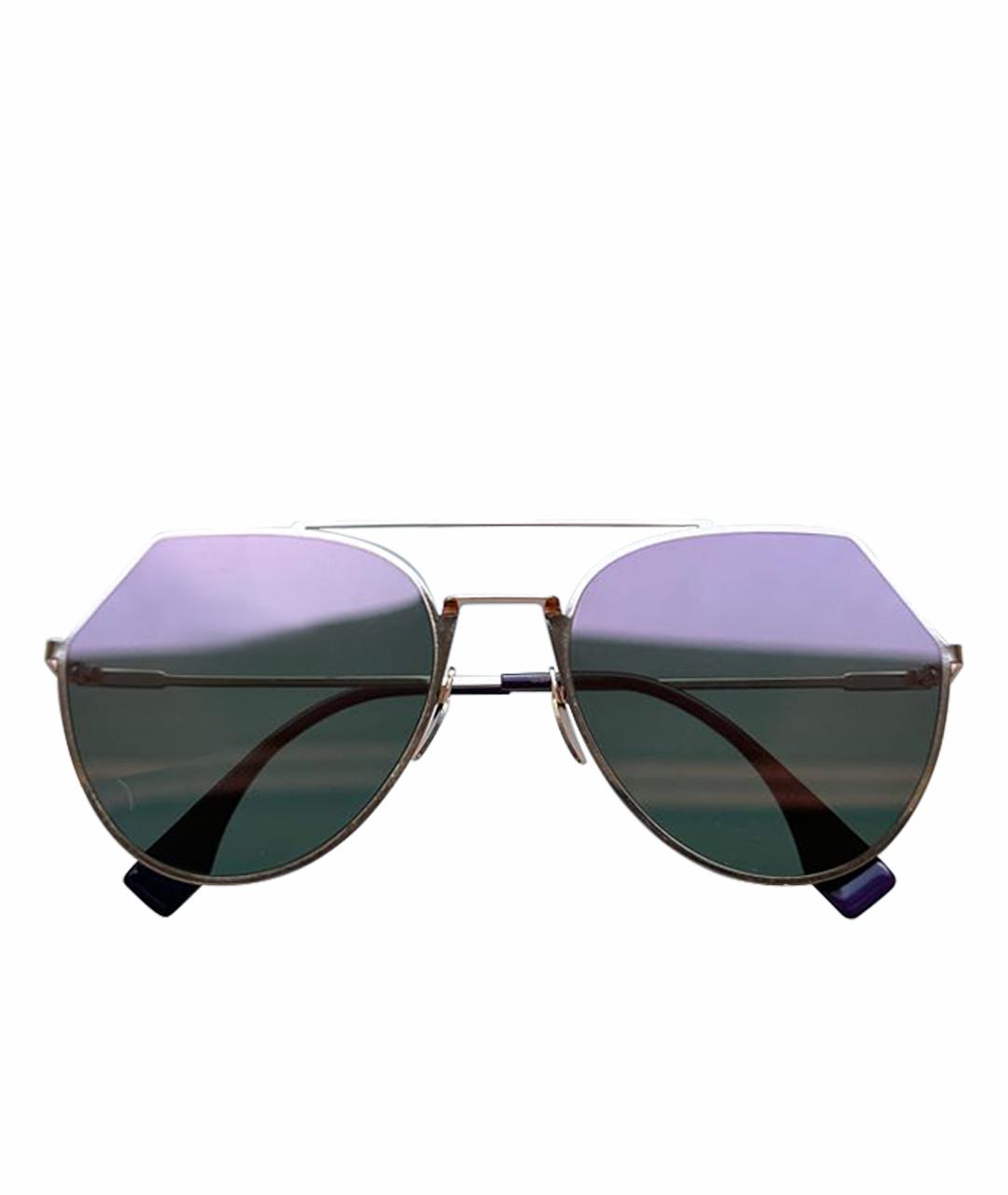 FENDI Мульти металлические солнцезащитные очки, фото 1