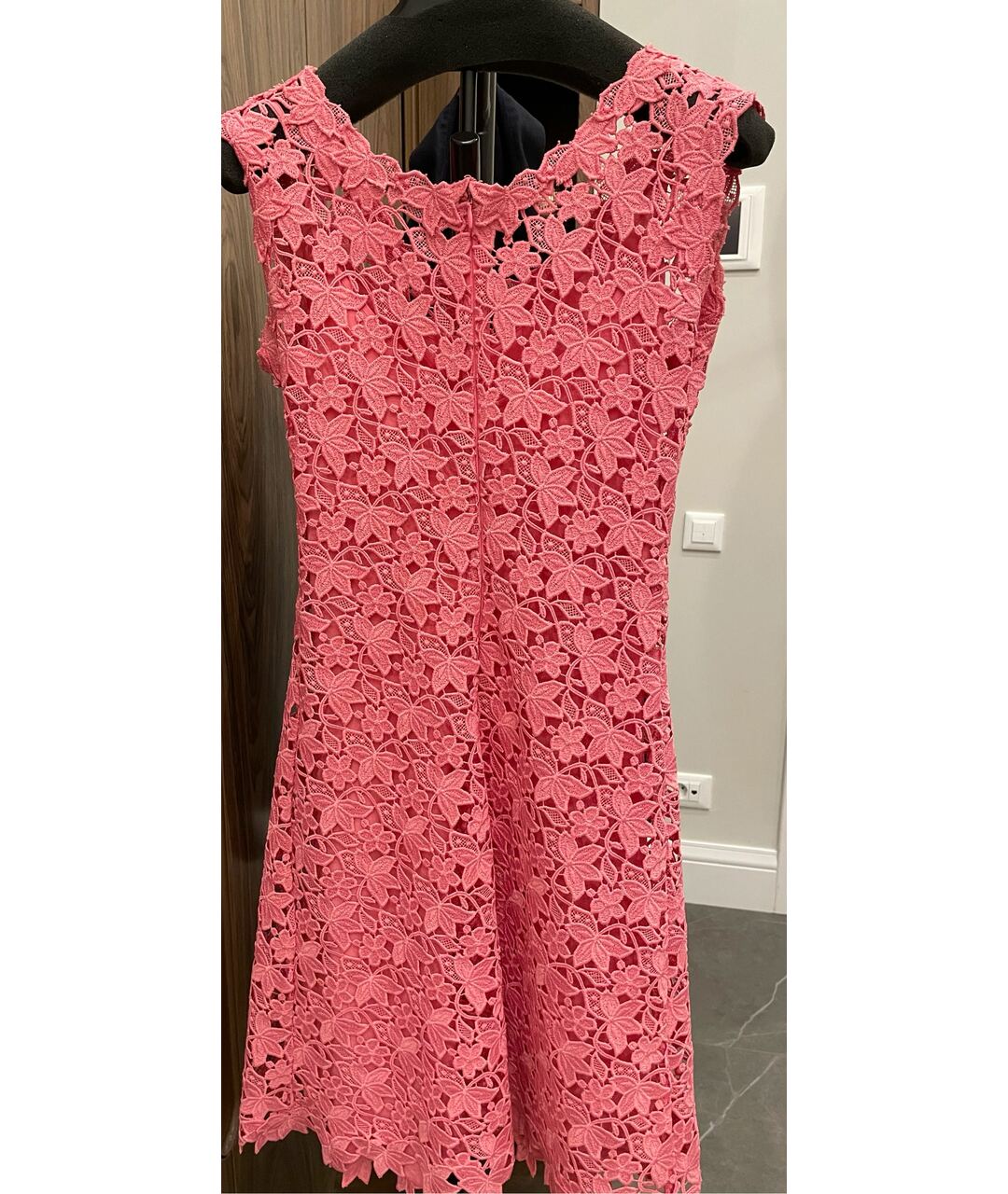 ERMANNO SCERVINO Розовое кружевное коктейльное платье, фото 2