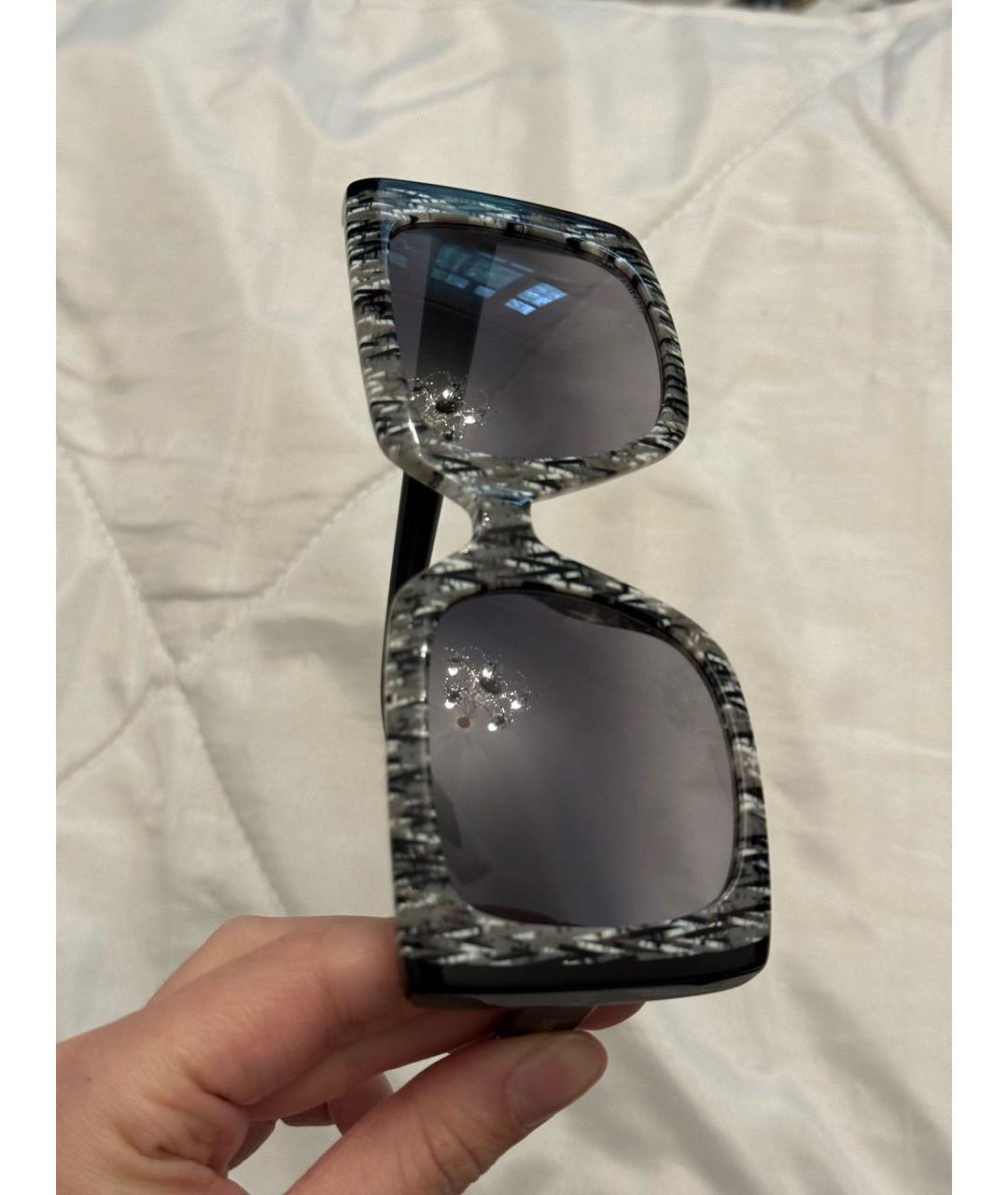 MISSONI Черные пластиковые солнцезащитные очки, фото 5
