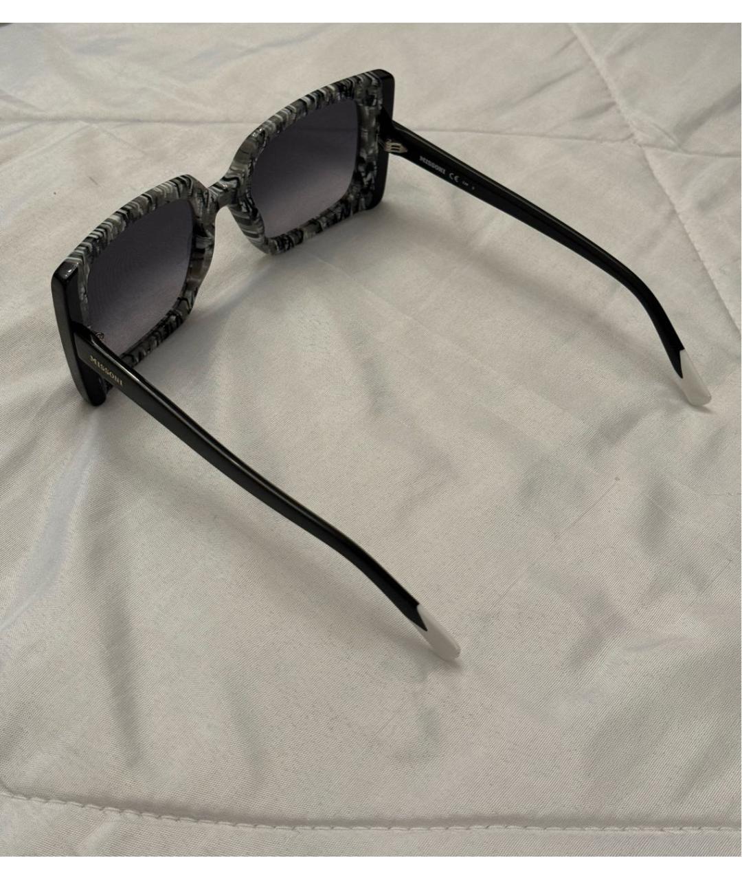 MISSONI Черные пластиковые солнцезащитные очки, фото 7
