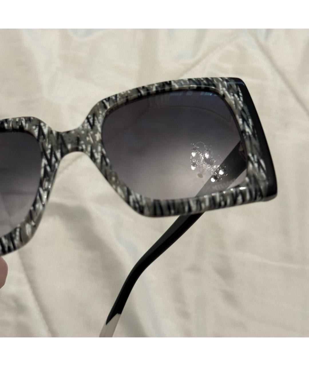 MISSONI Черные пластиковые солнцезащитные очки, фото 6