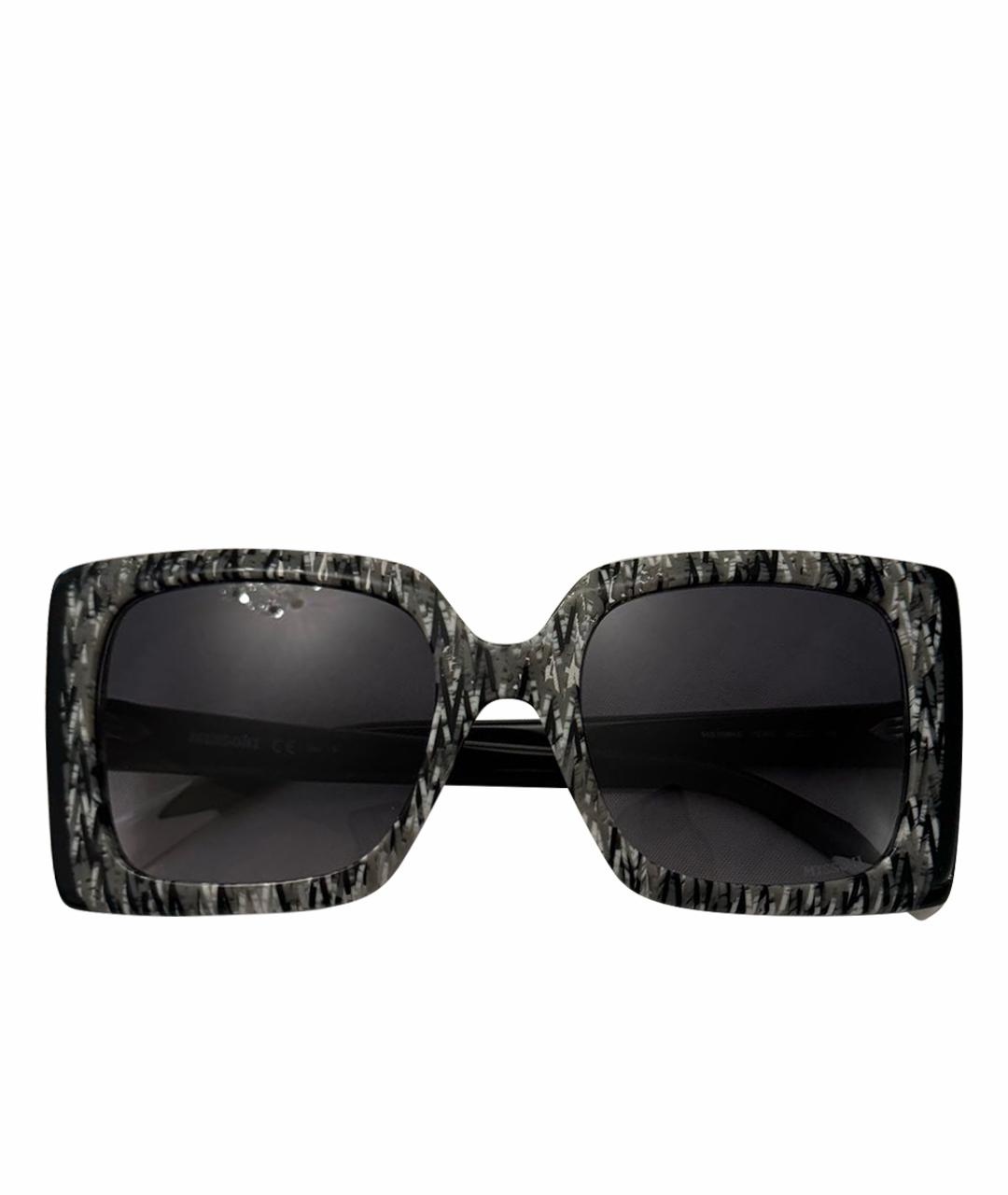 MISSONI Черные пластиковые солнцезащитные очки, фото 1