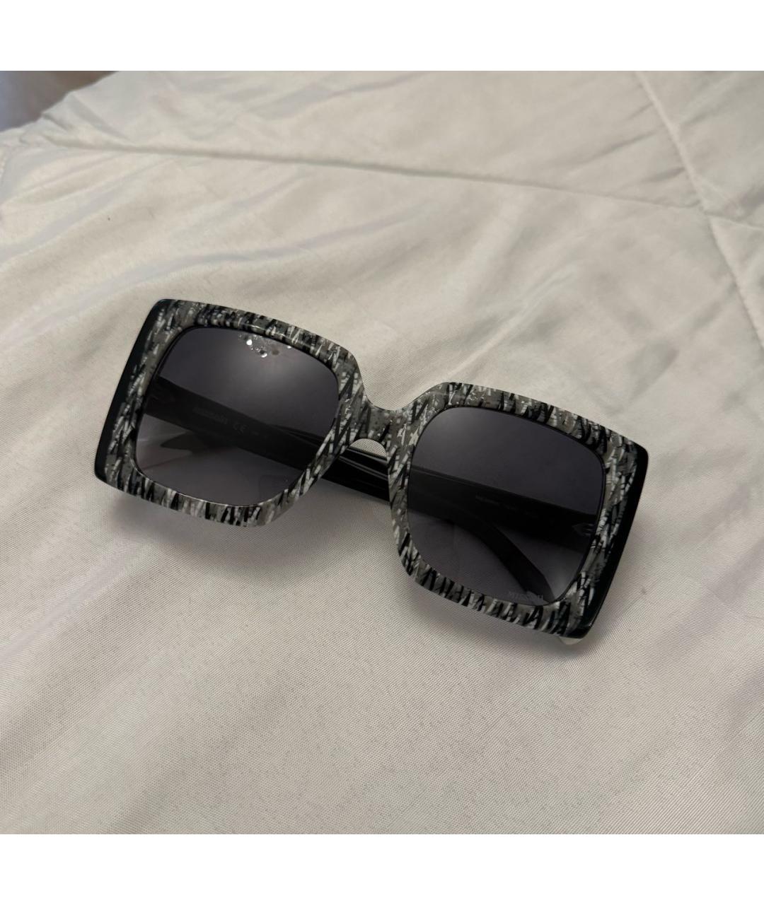 MISSONI Черные пластиковые солнцезащитные очки, фото 8