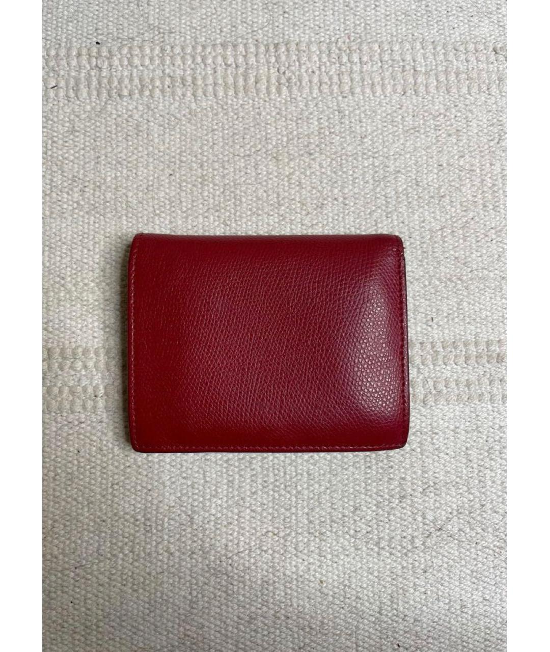 FENDI Красный кожаный кошелек, фото 2