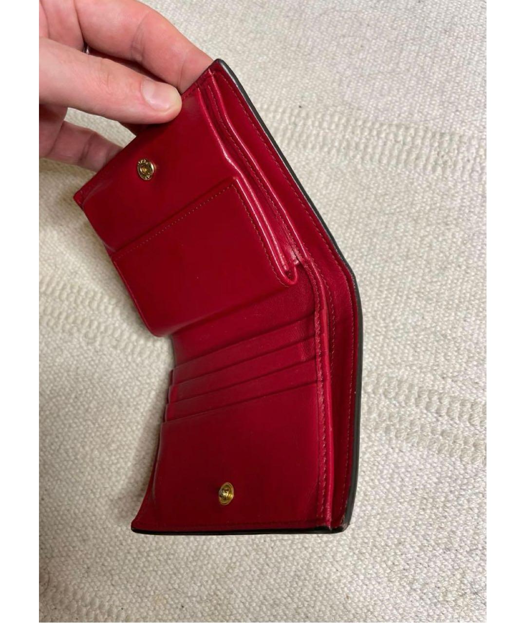 FENDI Красный кожаный кошелек, фото 3