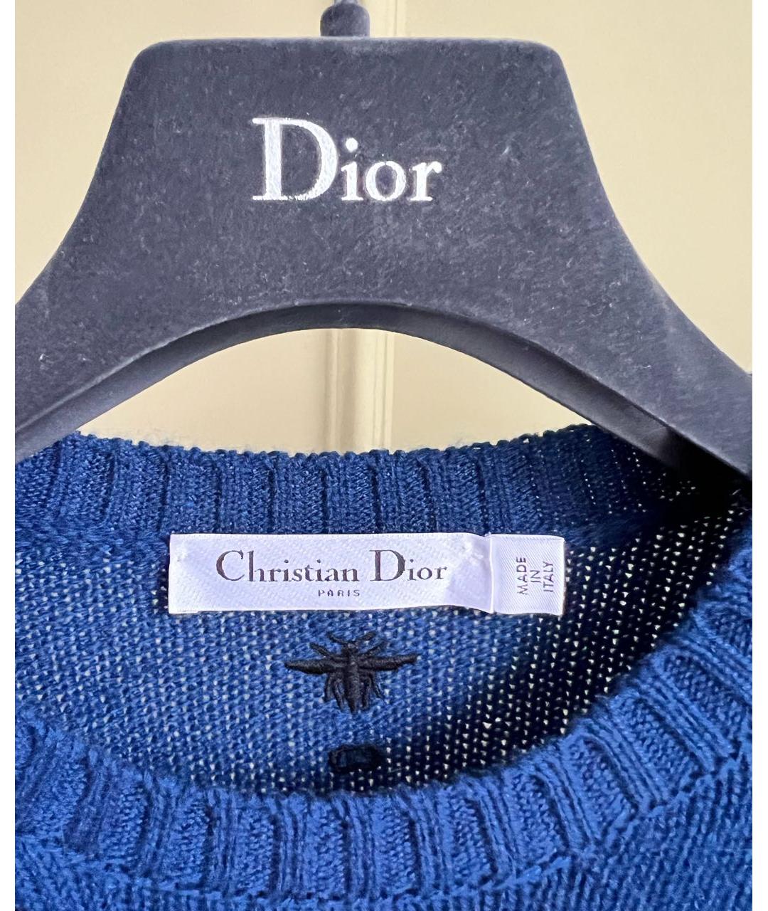CHRISTIAN DIOR PRE-OWNED Темно-синий кашемировый джемпер / свитер, фото 6