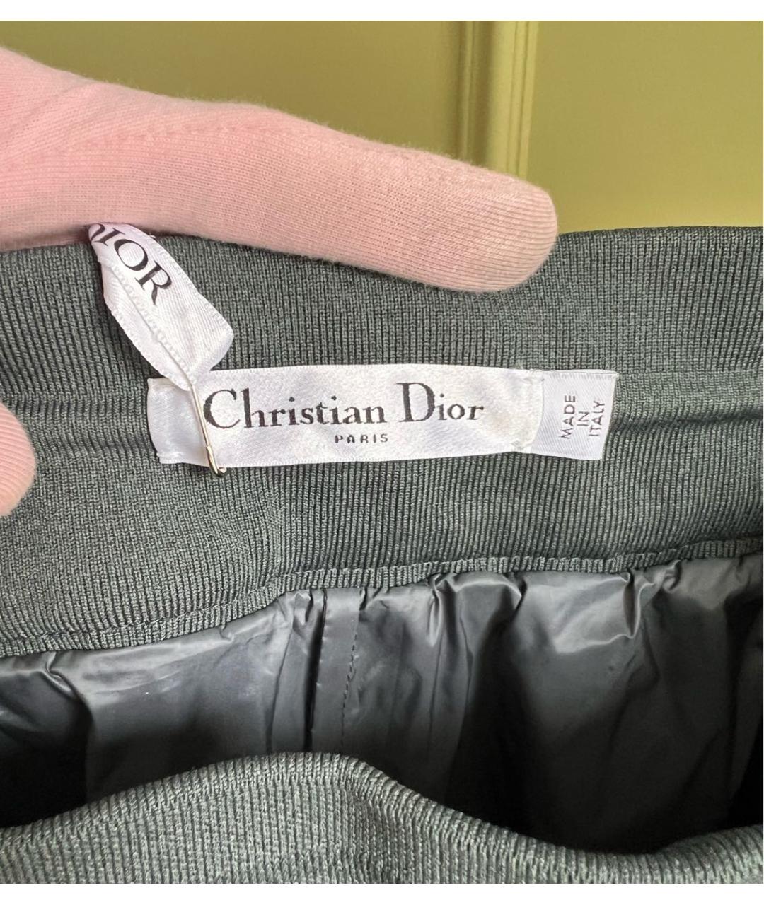 CHRISTIAN DIOR PRE-OWNED Серебряная юбка миди, фото 7