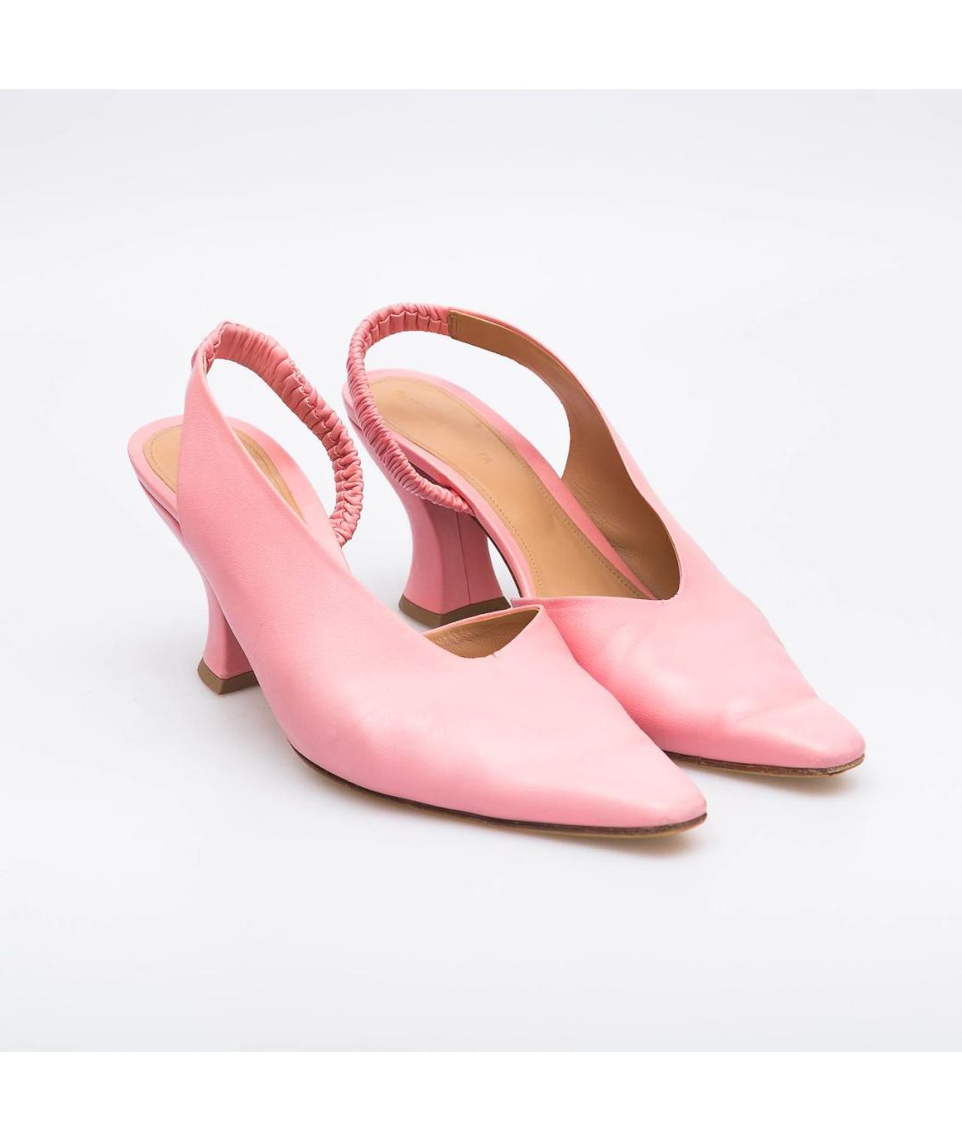 BOTTEGA VENETA Розовые кожаные туфли, фото 2