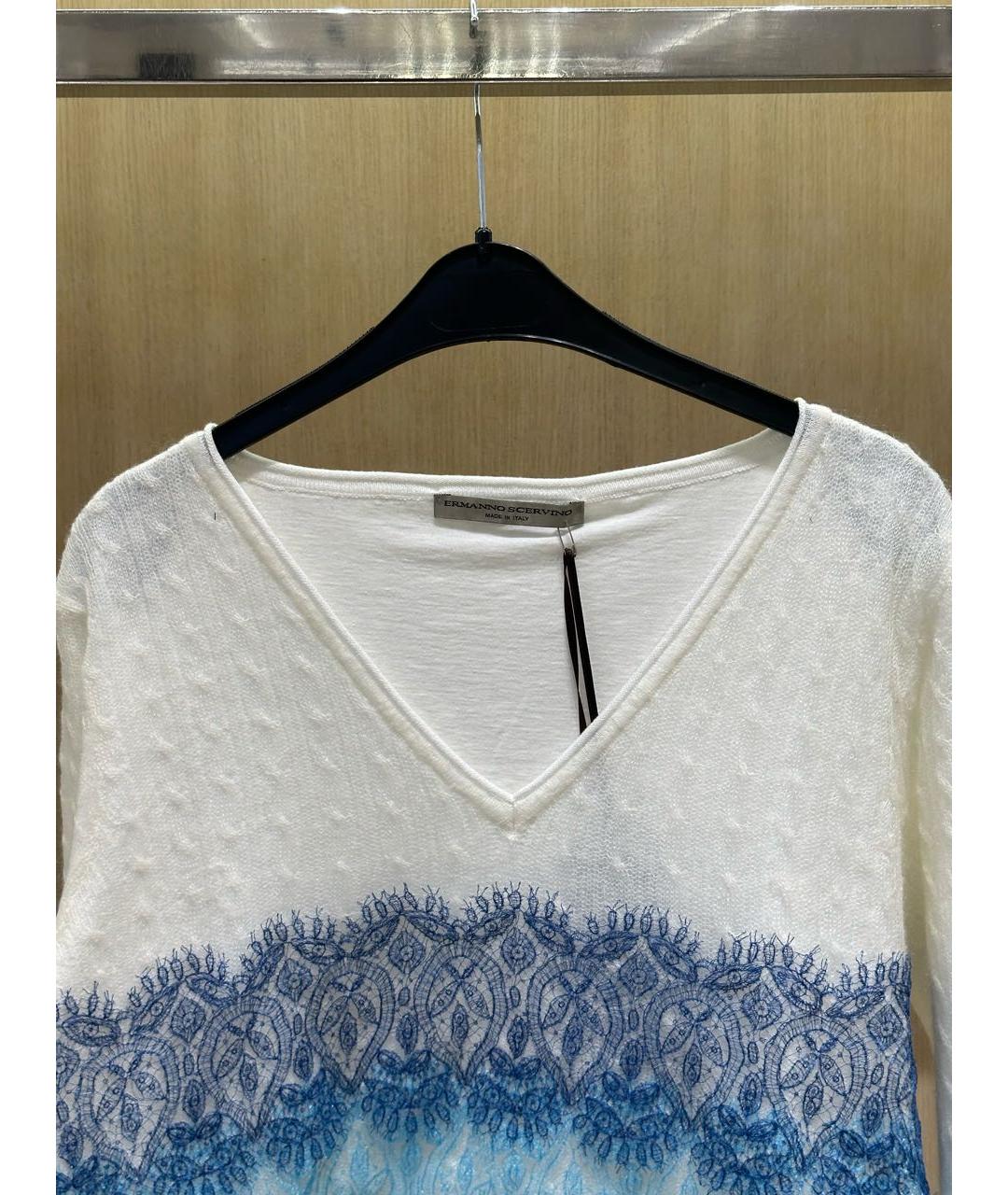 ERMANNO SCERVINO Белый полиамидовый джемпер / свитер, фото 4