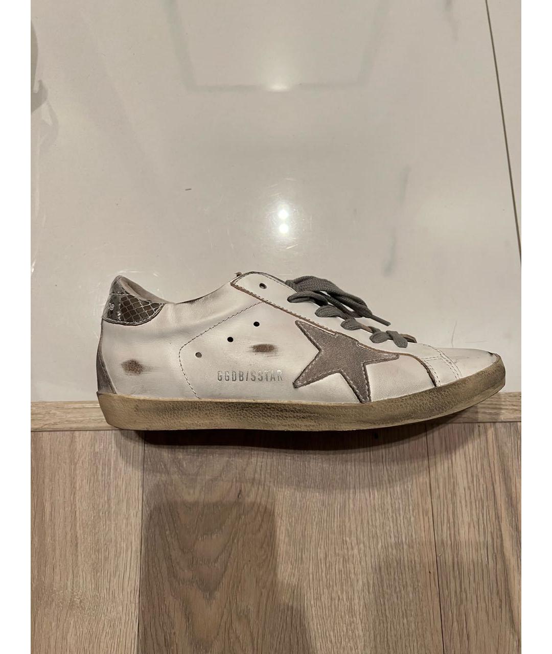 GOLDEN GOOSE DELUXE BRAND Белые кожаные кеды, фото 9