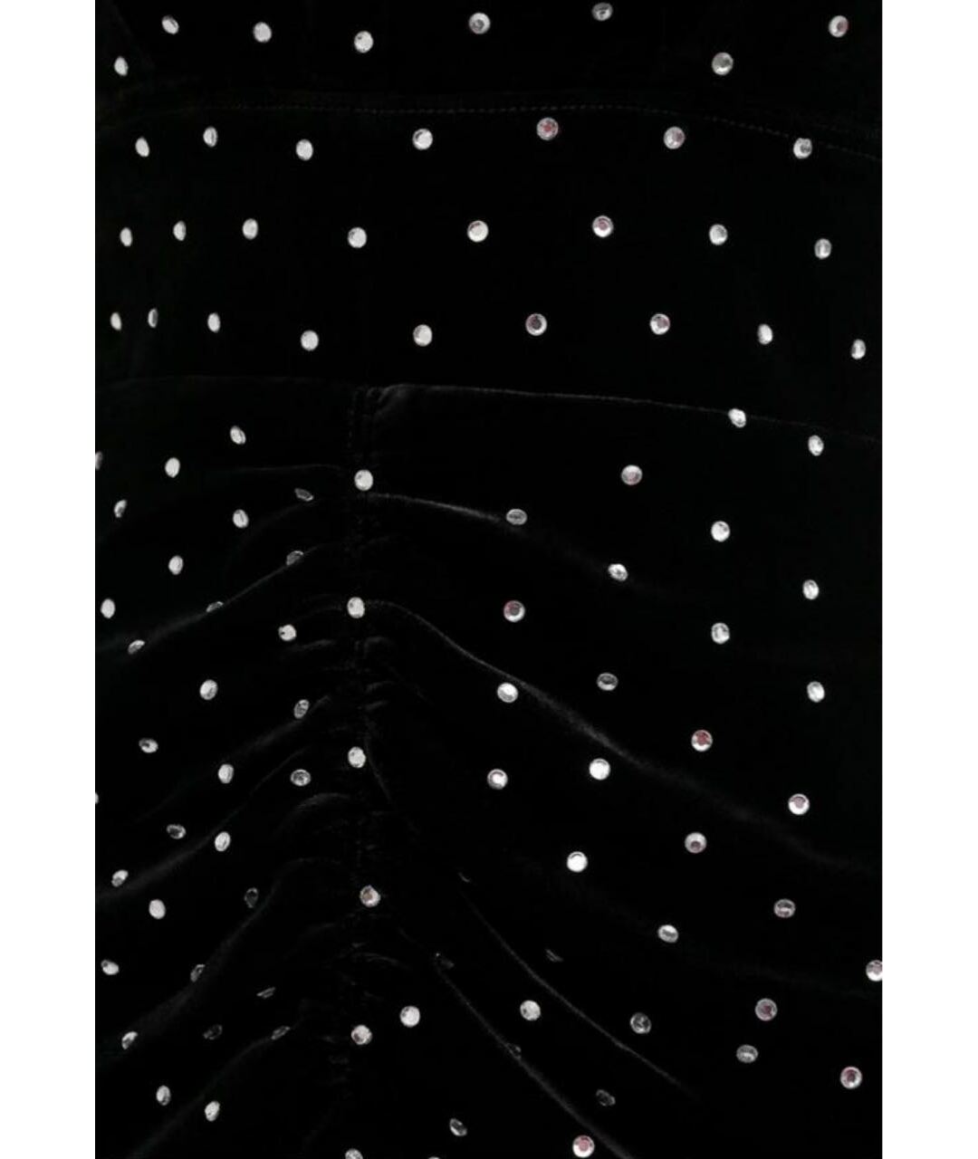 SELF-PORTRAIT Черное бархатное вечернее платье, фото 3