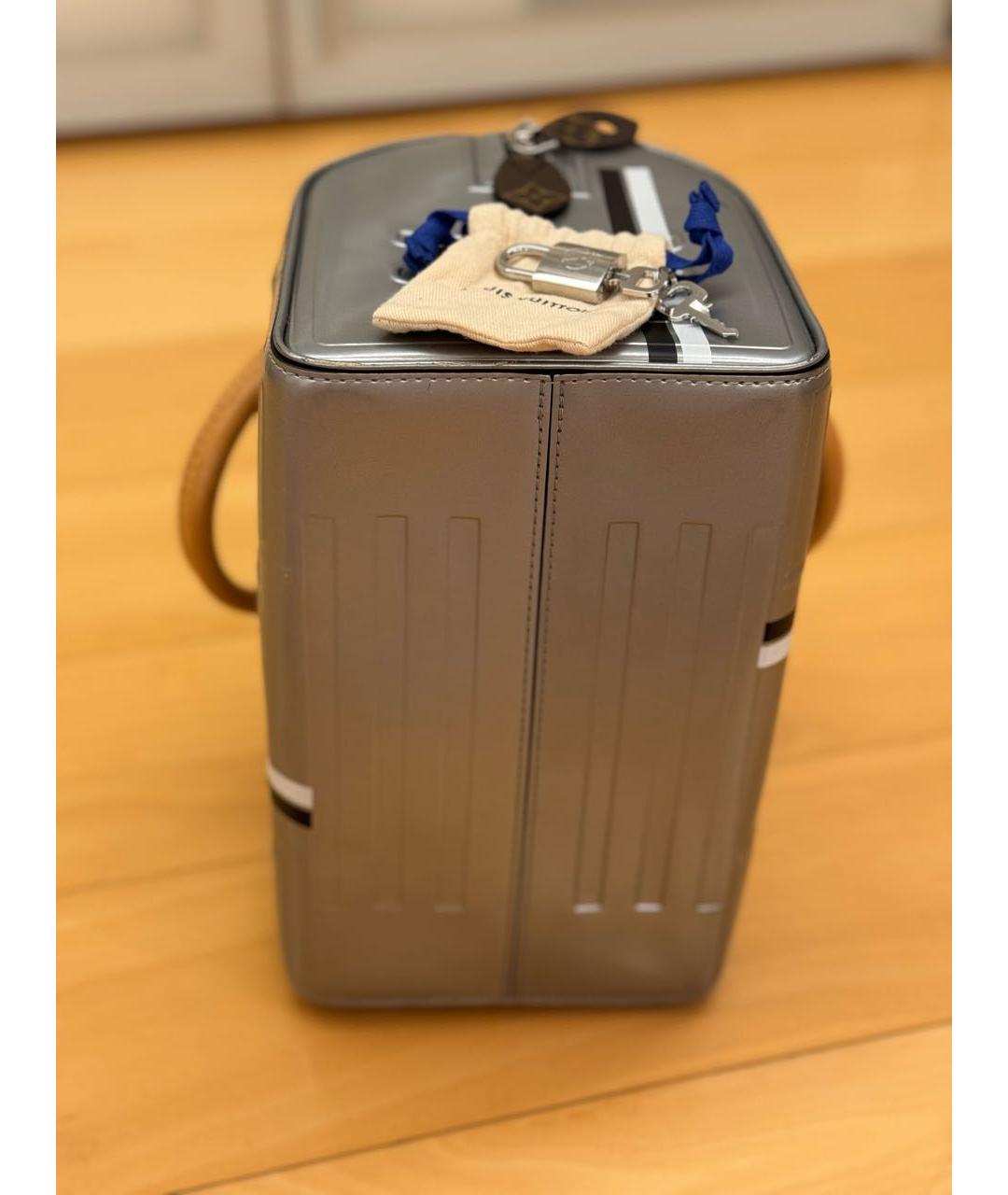 LOUIS VUITTON PRE-OWNED Серебряная сумка с короткими ручками, фото 8