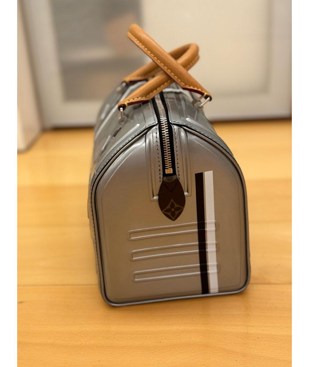 LOUIS VUITTON PRE-OWNED Серебряная сумка с короткими ручками, фото 4
