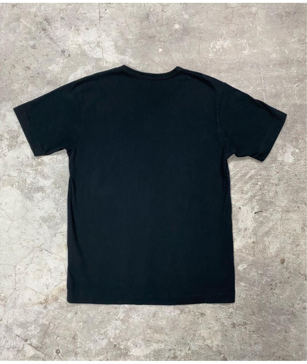COMME DES GARÇONS Черная хлопковая футболка, фото 2
