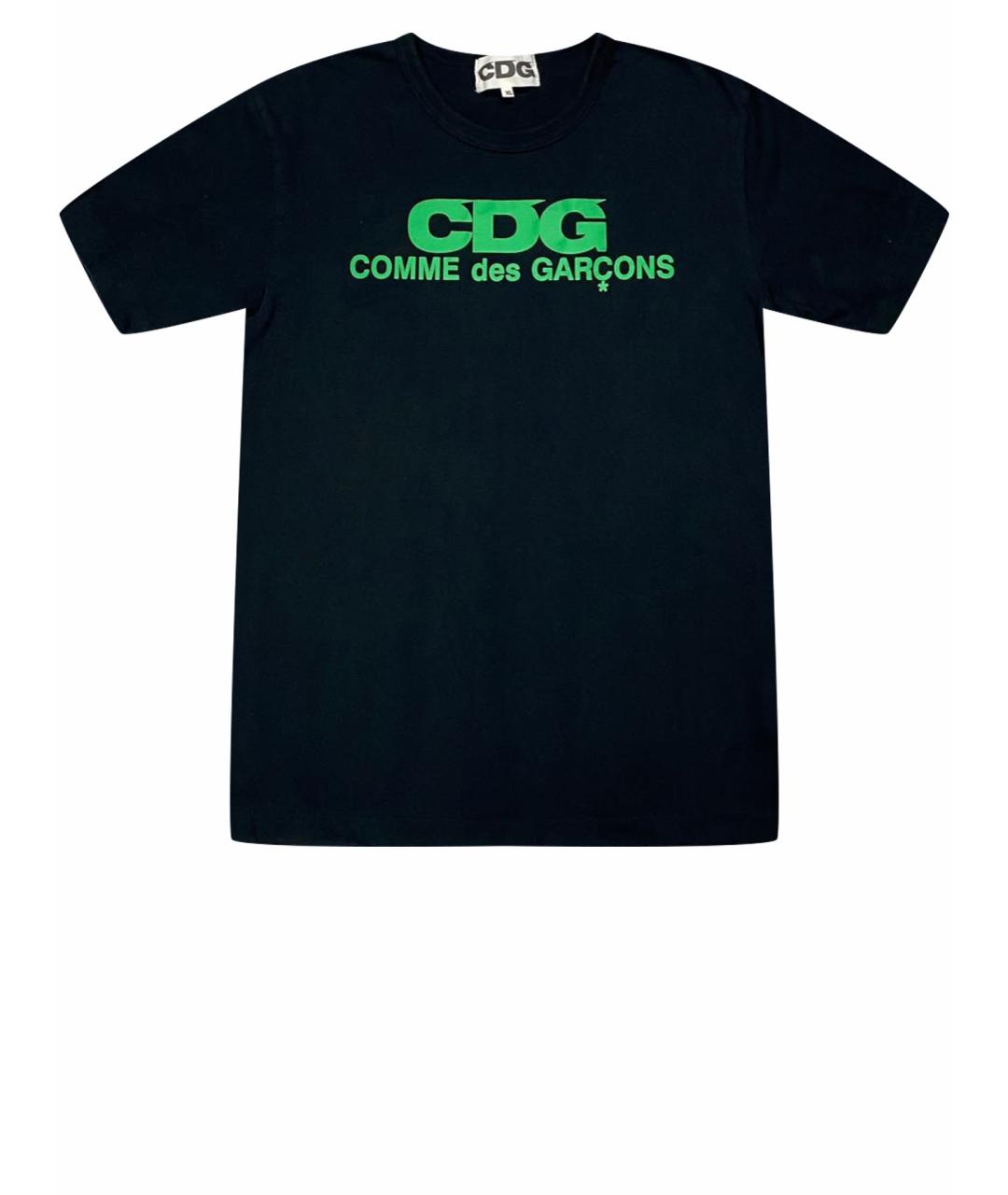 COMME DES GARÇONS Черная хлопковая футболка, фото 1