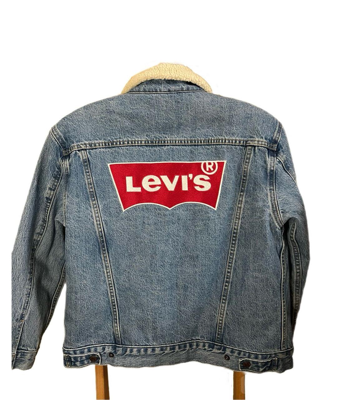 LEVI'S Голубая деним куртка, фото 2