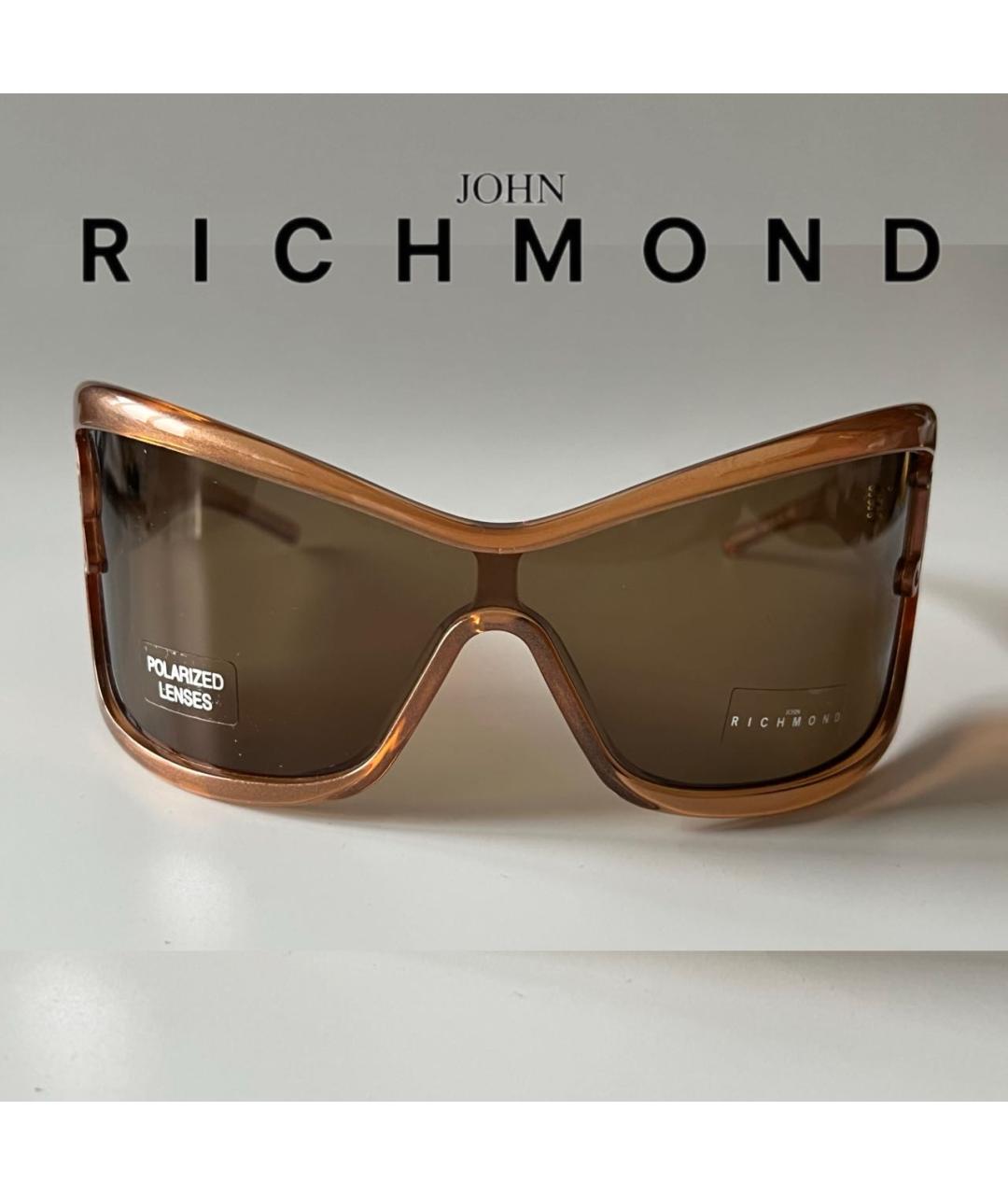 JOHN RICHMOND Оранжевые пластиковые солнцезащитные очки, фото 7