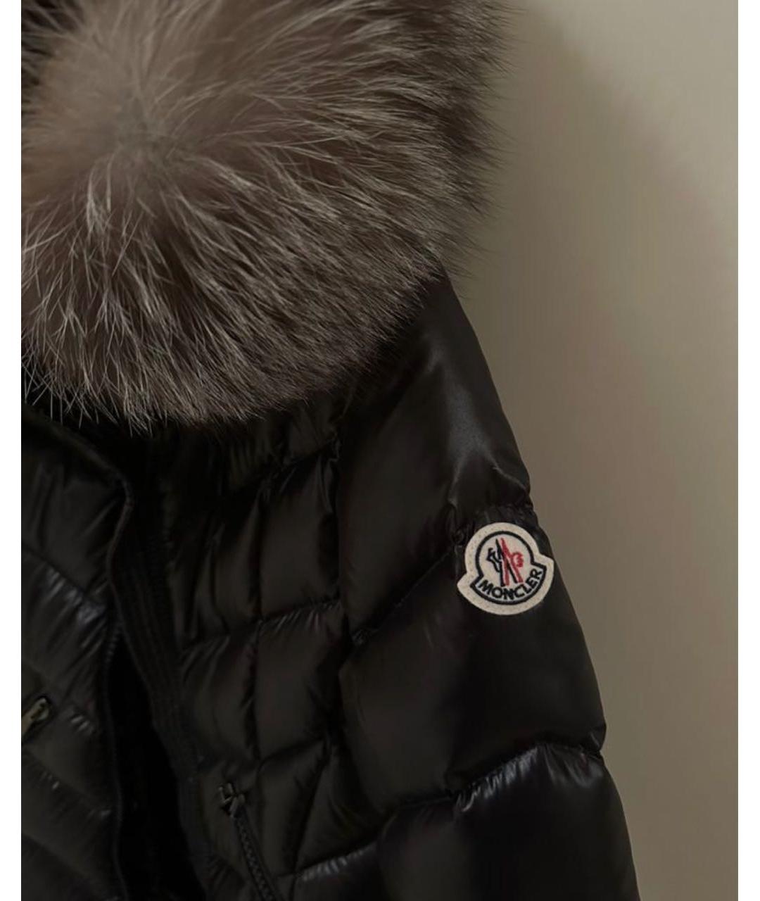 MONCLER Черный пуховик, фото 5