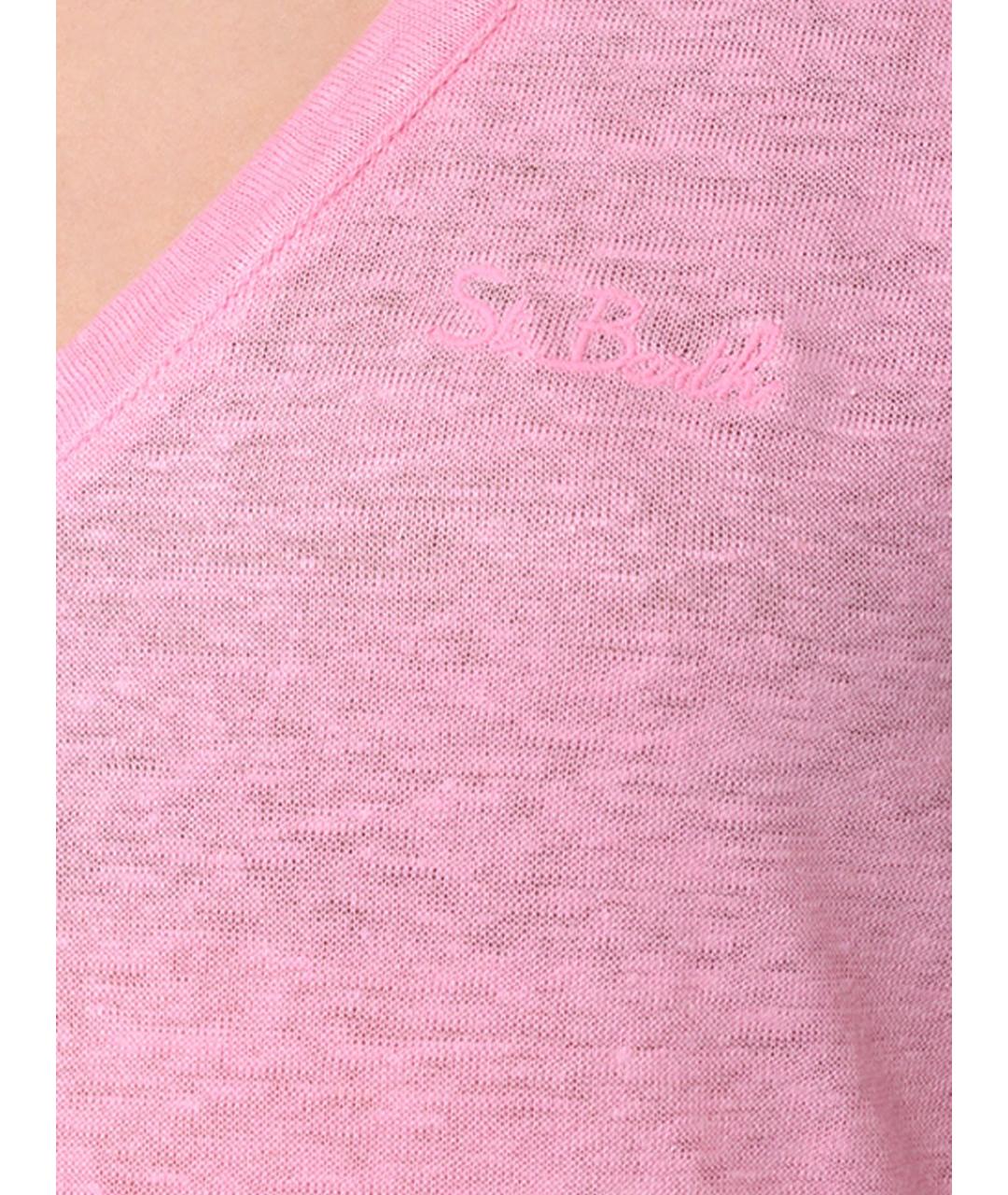 MC2 SAINT BARTH Розовая футболка, фото 5