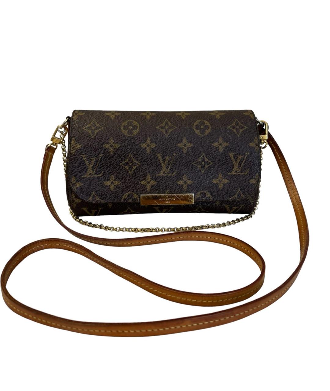 LOUIS VUITTON PRE-OWNED Коричневая сумка через плечо, фото 1