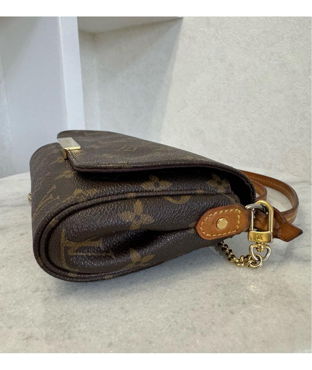 LOUIS VUITTON PRE-OWNED Коричневая сумка через плечо, фото 8