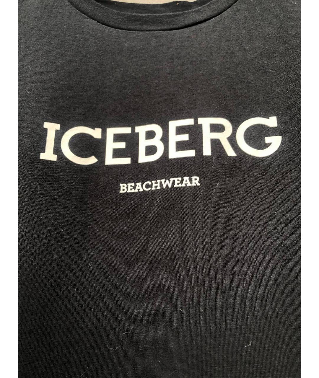 ICEBERG Черная хлопковая футболка, фото 6