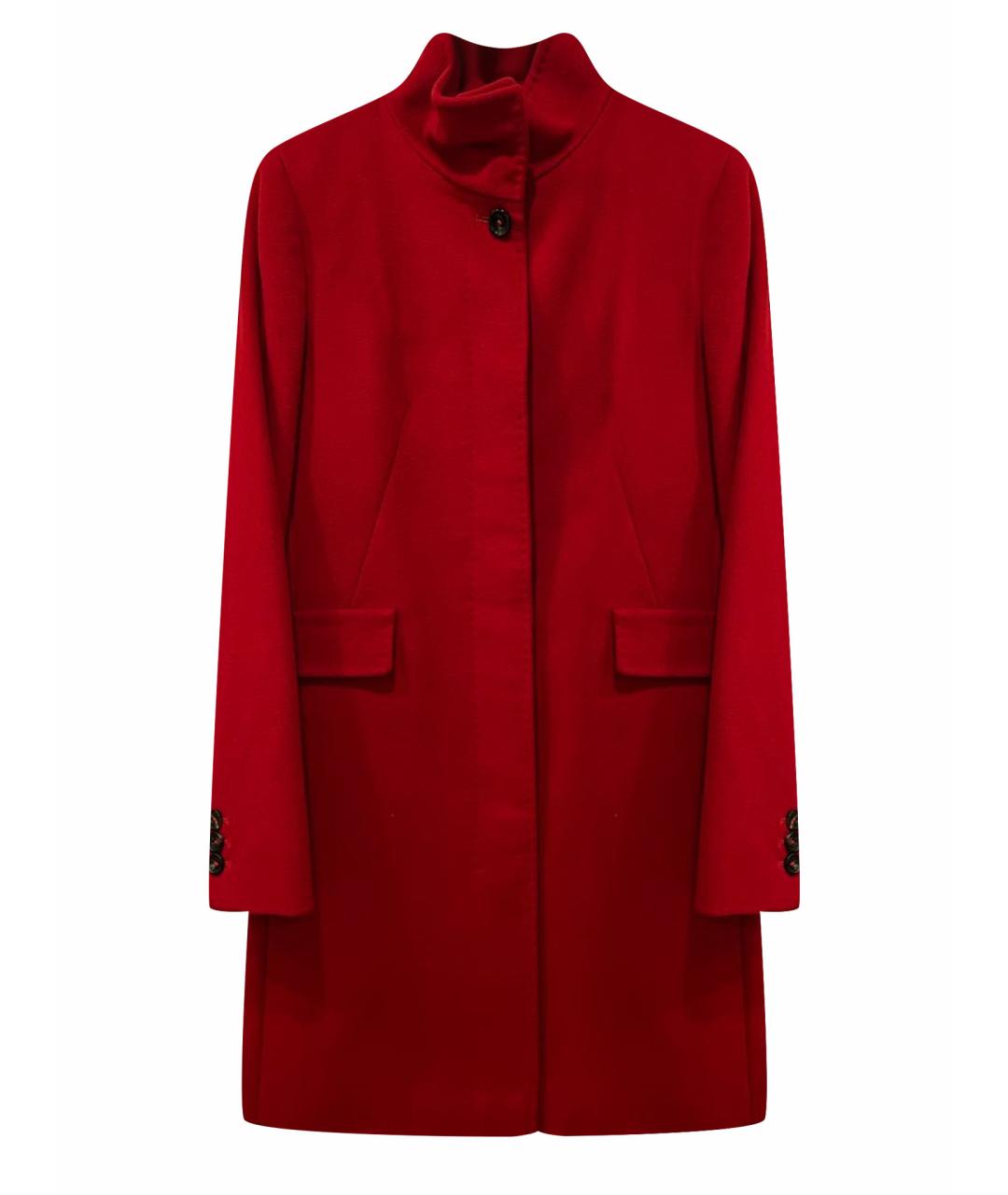 MAX MARA Красное шерстяное пальто, фото 1