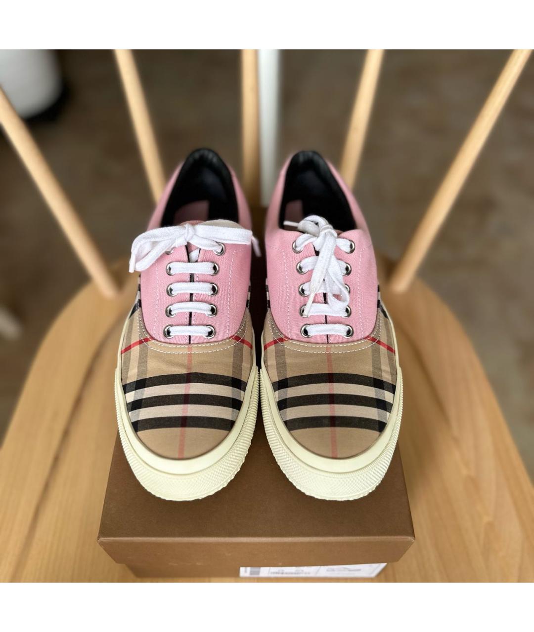 Burberry pink sneakers hotsell