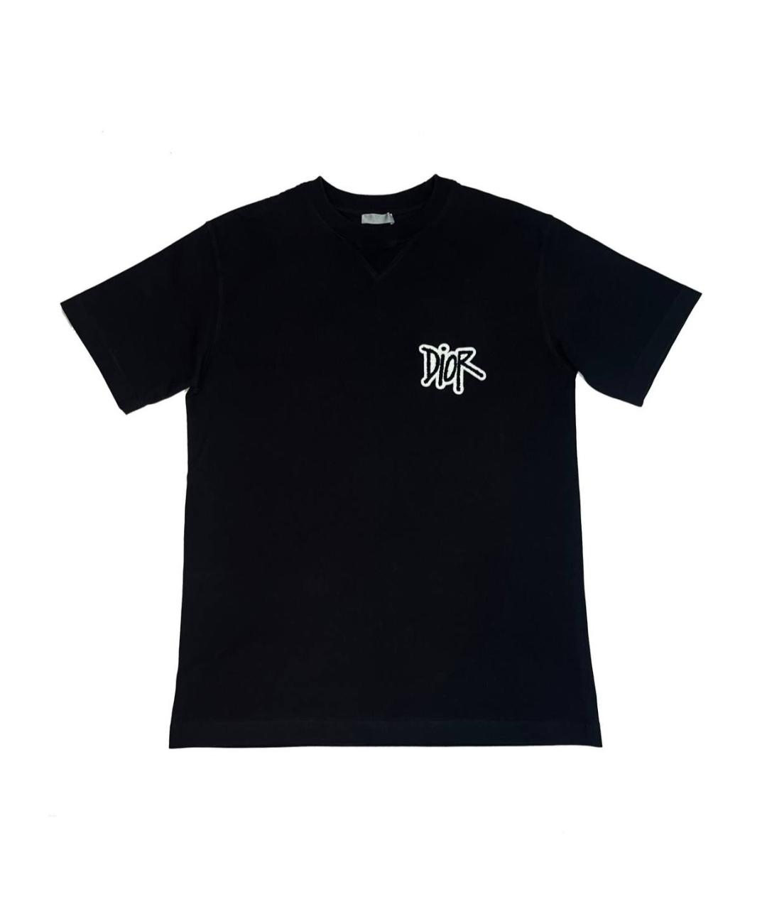 CHRISTIAN DIOR PRE-OWNED Черная хлопковая футболка, фото 1
