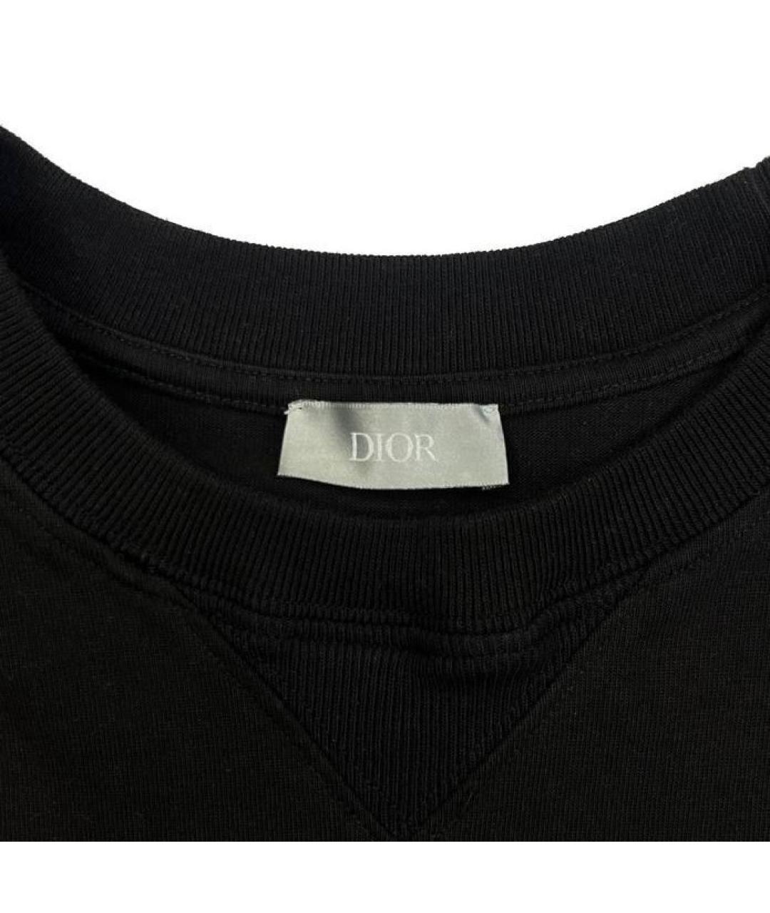 CHRISTIAN DIOR PRE-OWNED Черная хлопковая футболка, фото 3