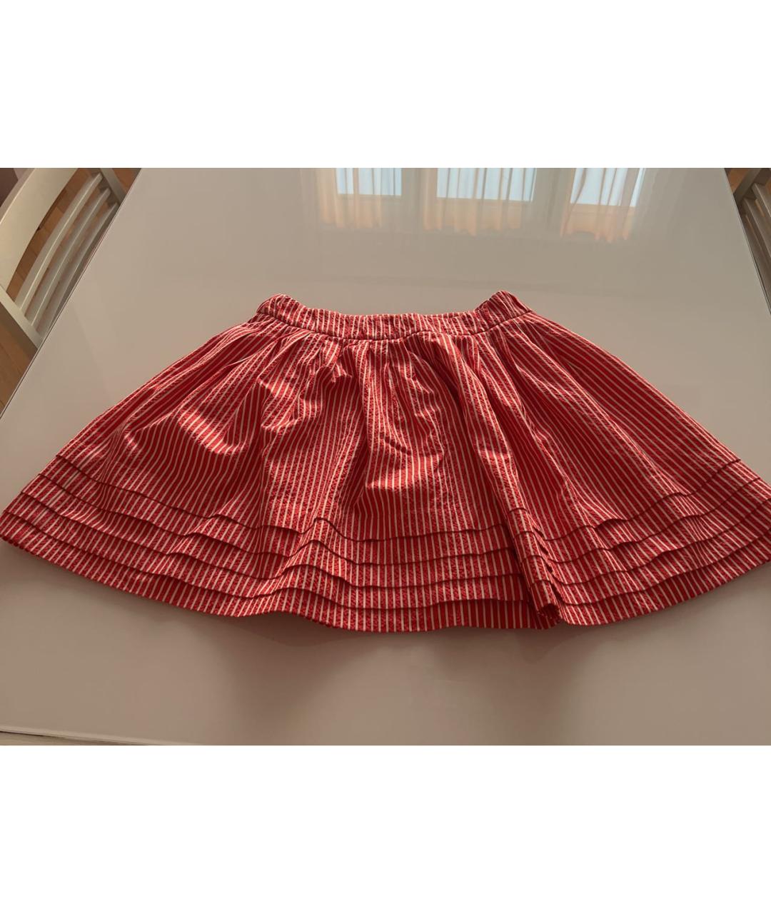 MOSCHINO Красная хлопковая юбка миди, фото 5