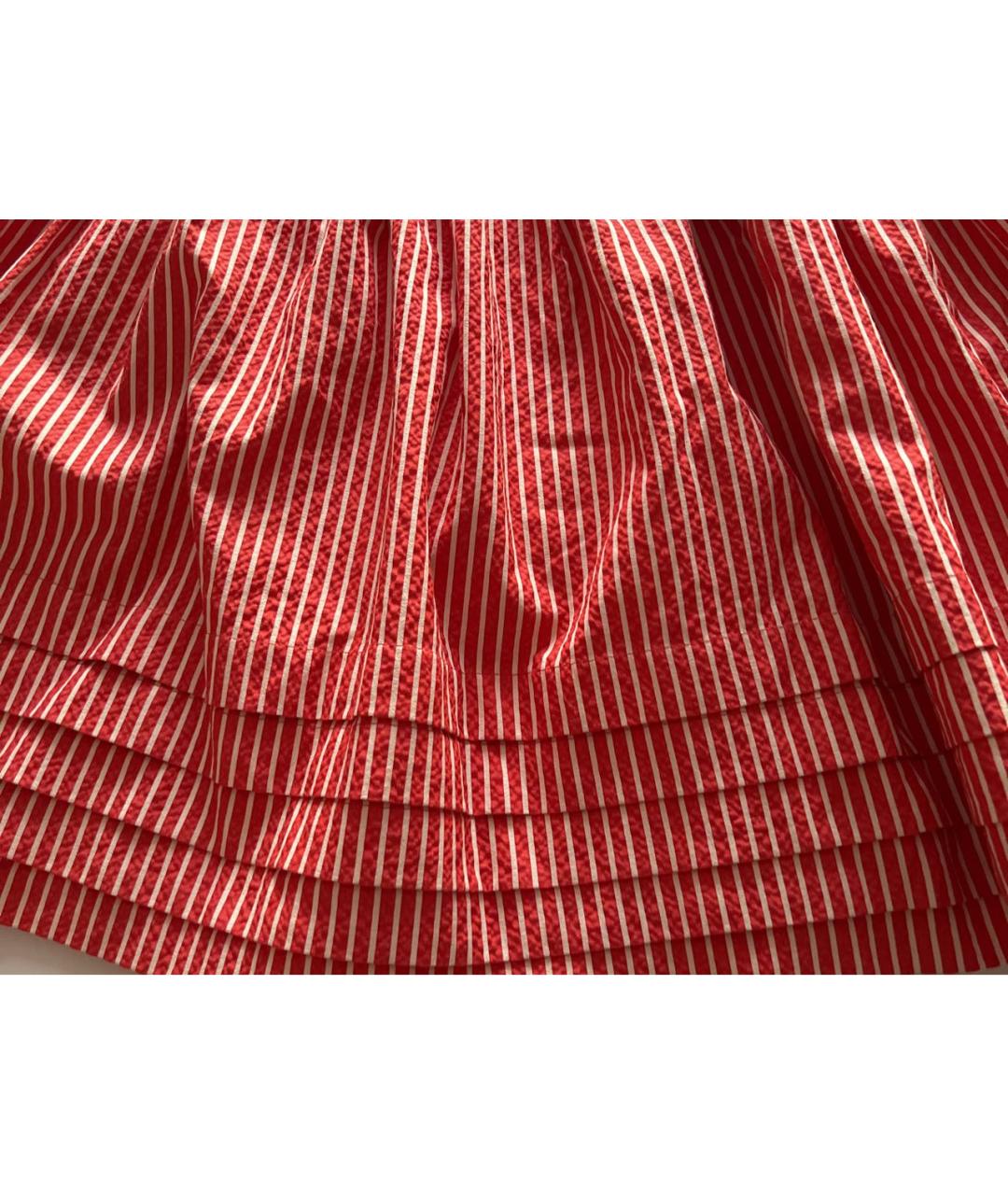MOSCHINO Красная хлопковая юбка миди, фото 2