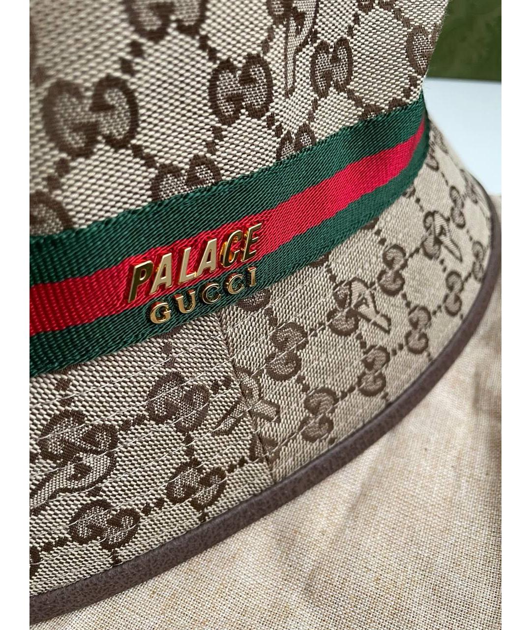 GUCCI Бежевая бархатная шляпа, фото 2