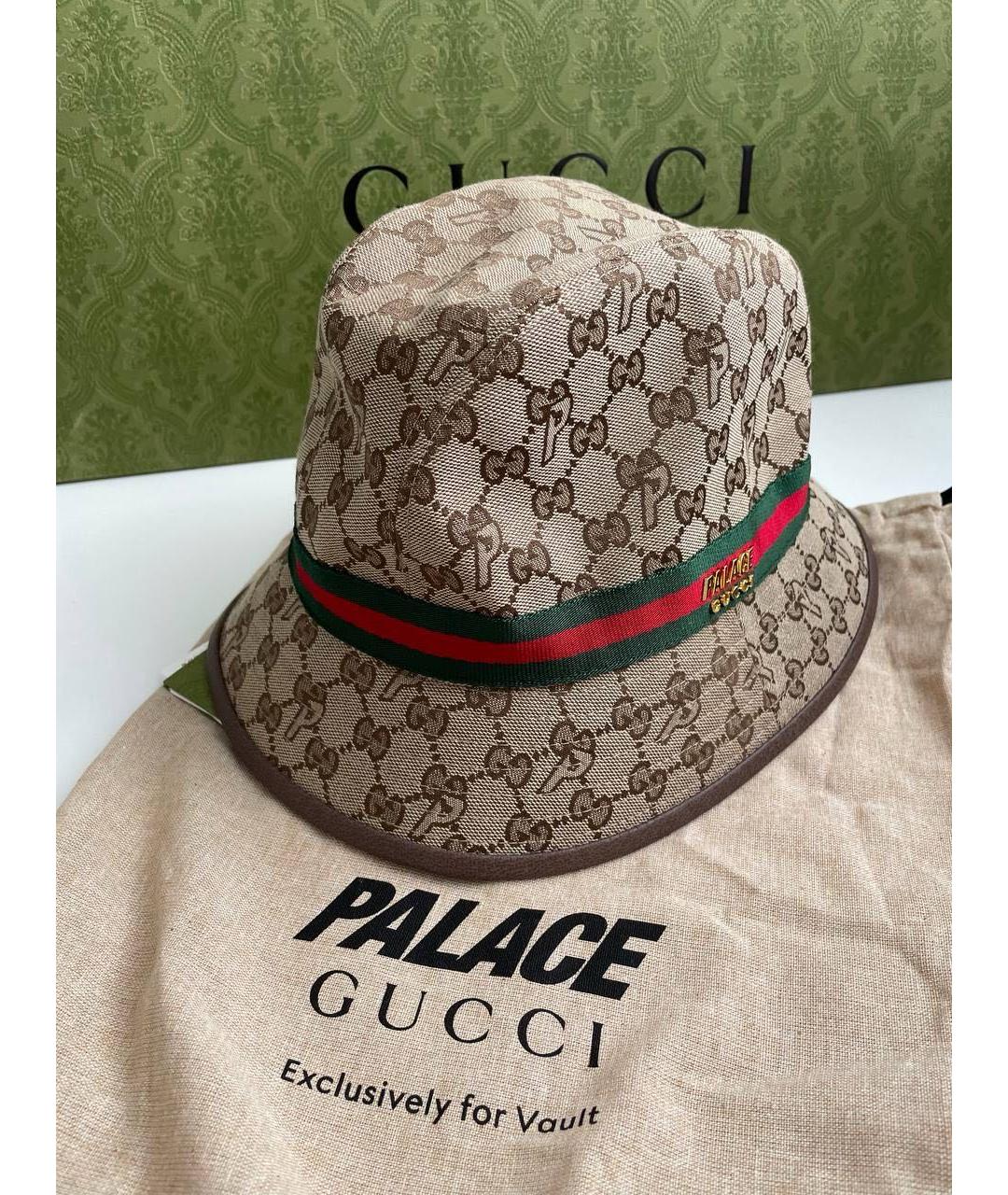 GUCCI Бежевая шляпа, фото 8