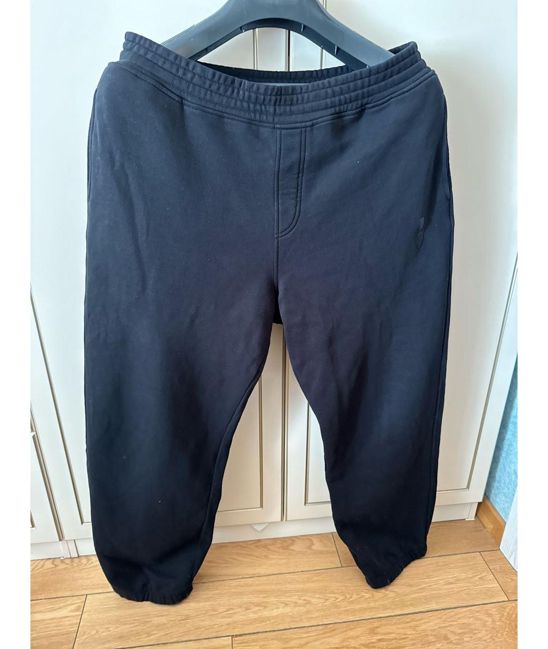 NEIL BARRETT Черные хлопковые повседневные брюки, фото 9