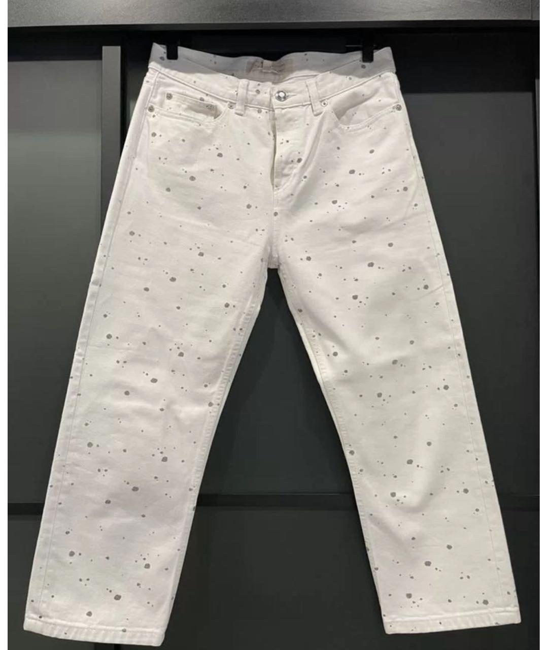 MARC BY MARC JACOBS Белые хлопковые прямые джинсы, фото 6