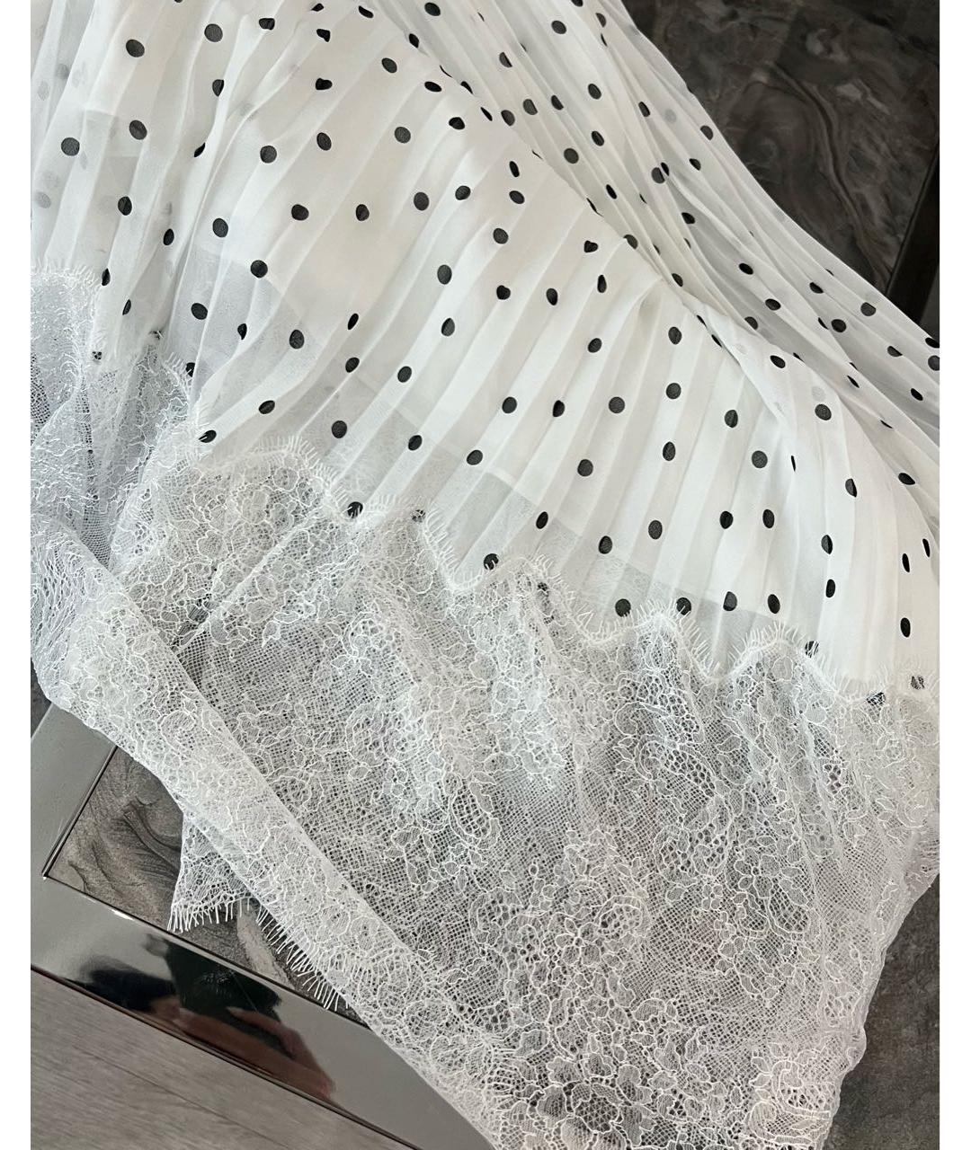 SELF-PORTRAIT Белое полиэстеровое повседневное платье, фото 7