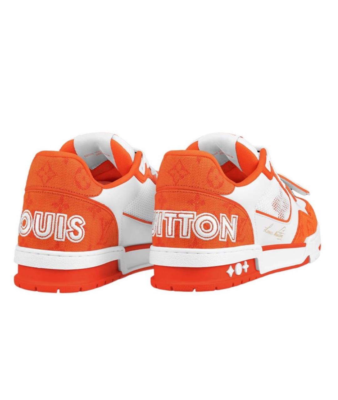 LOUIS VUITTON PRE-OWNED Оранжевое низкие кроссовки / кеды, фото 2