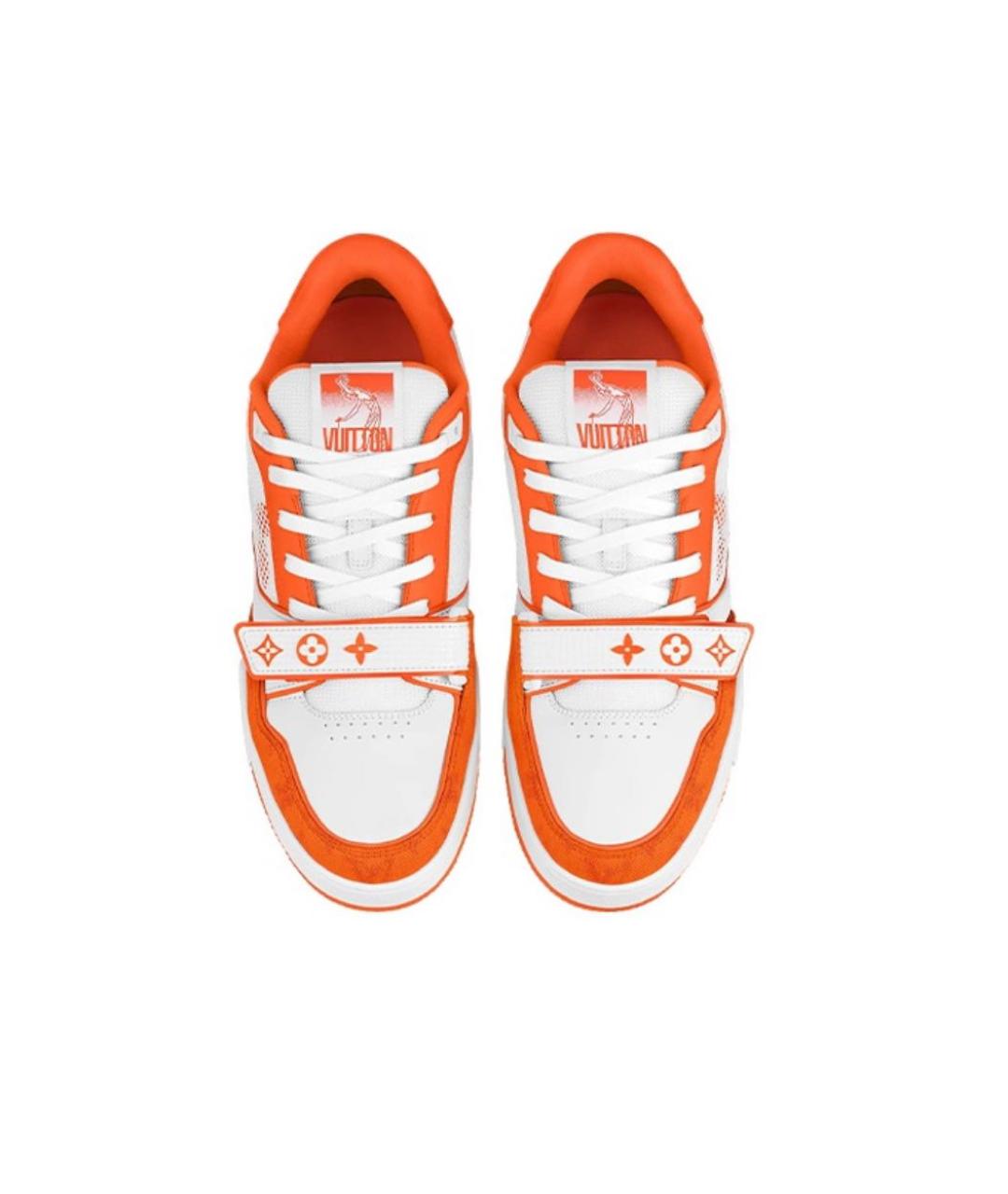 LOUIS VUITTON PRE-OWNED Оранжевое низкие кроссовки / кеды, фото 3
