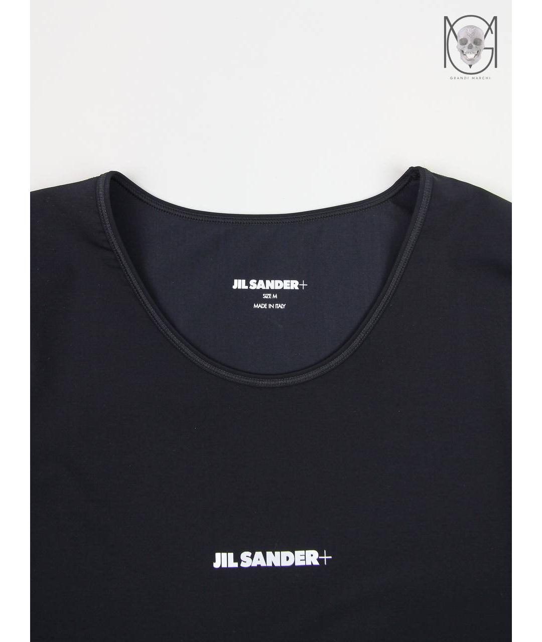 JIL SANDER Черная полиамидовая футболка, фото 7