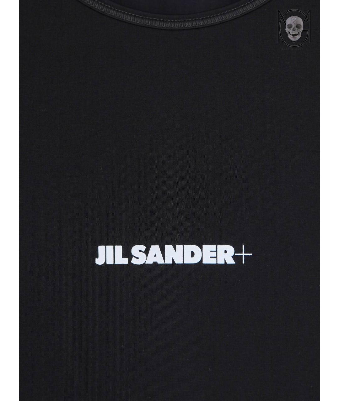 JIL SANDER Черная полиамидовая футболка, фото 5