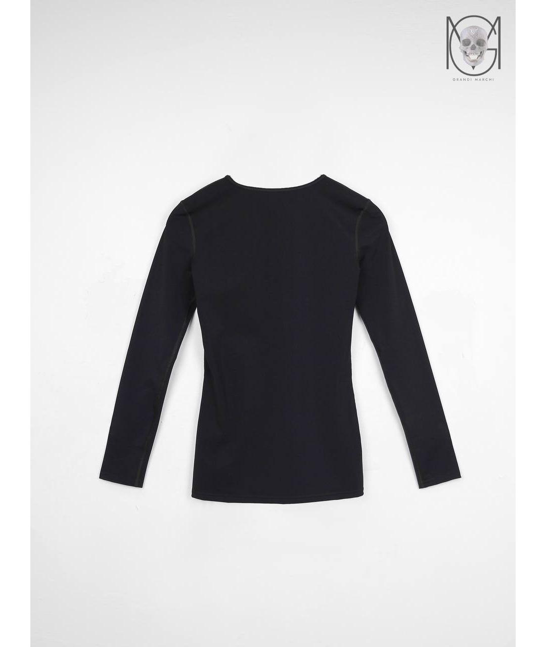 JIL SANDER Черная полиамидовая футболка, фото 2